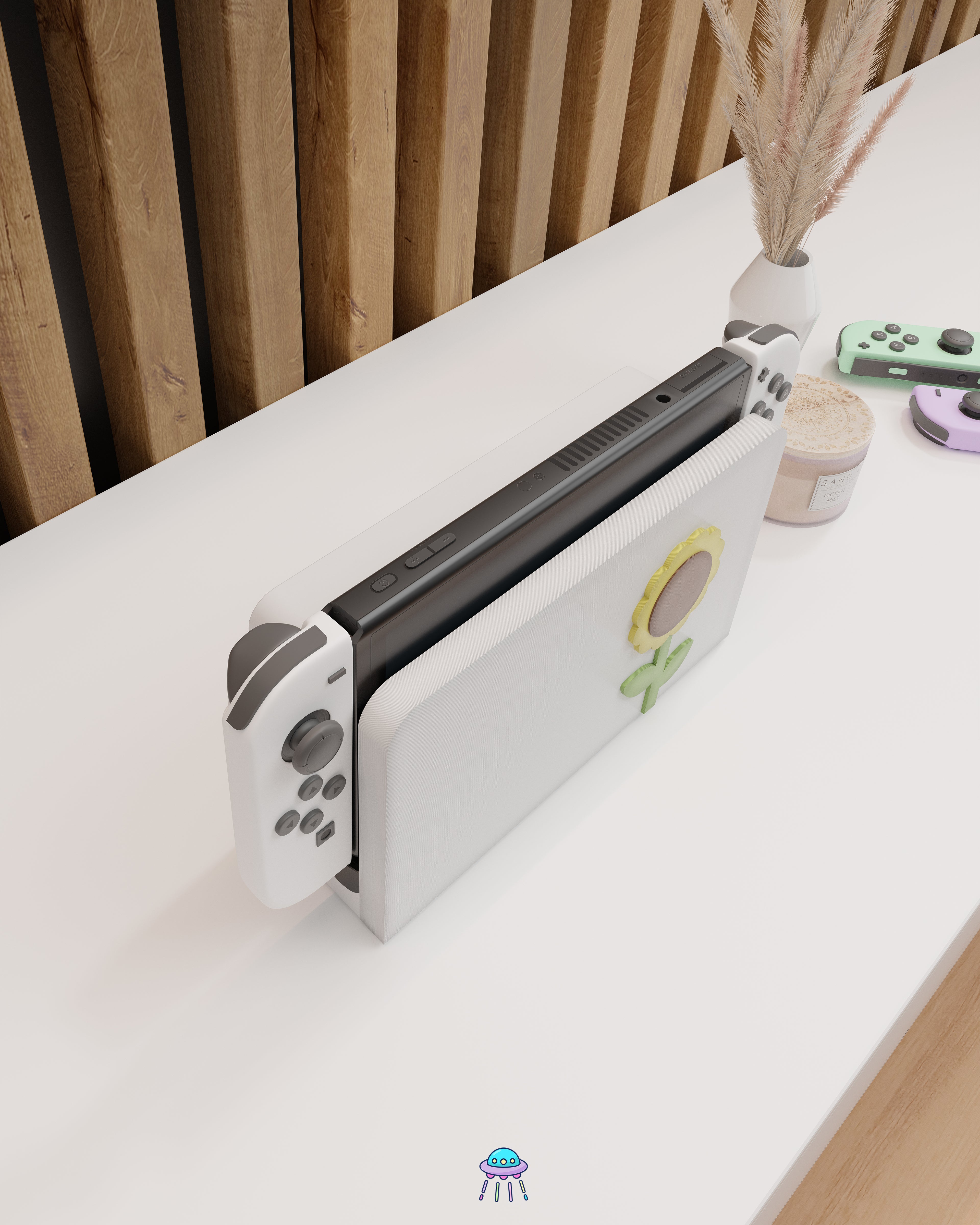 Sunflower Dock Cover for Nintendo Switch – Original Faceplate Design