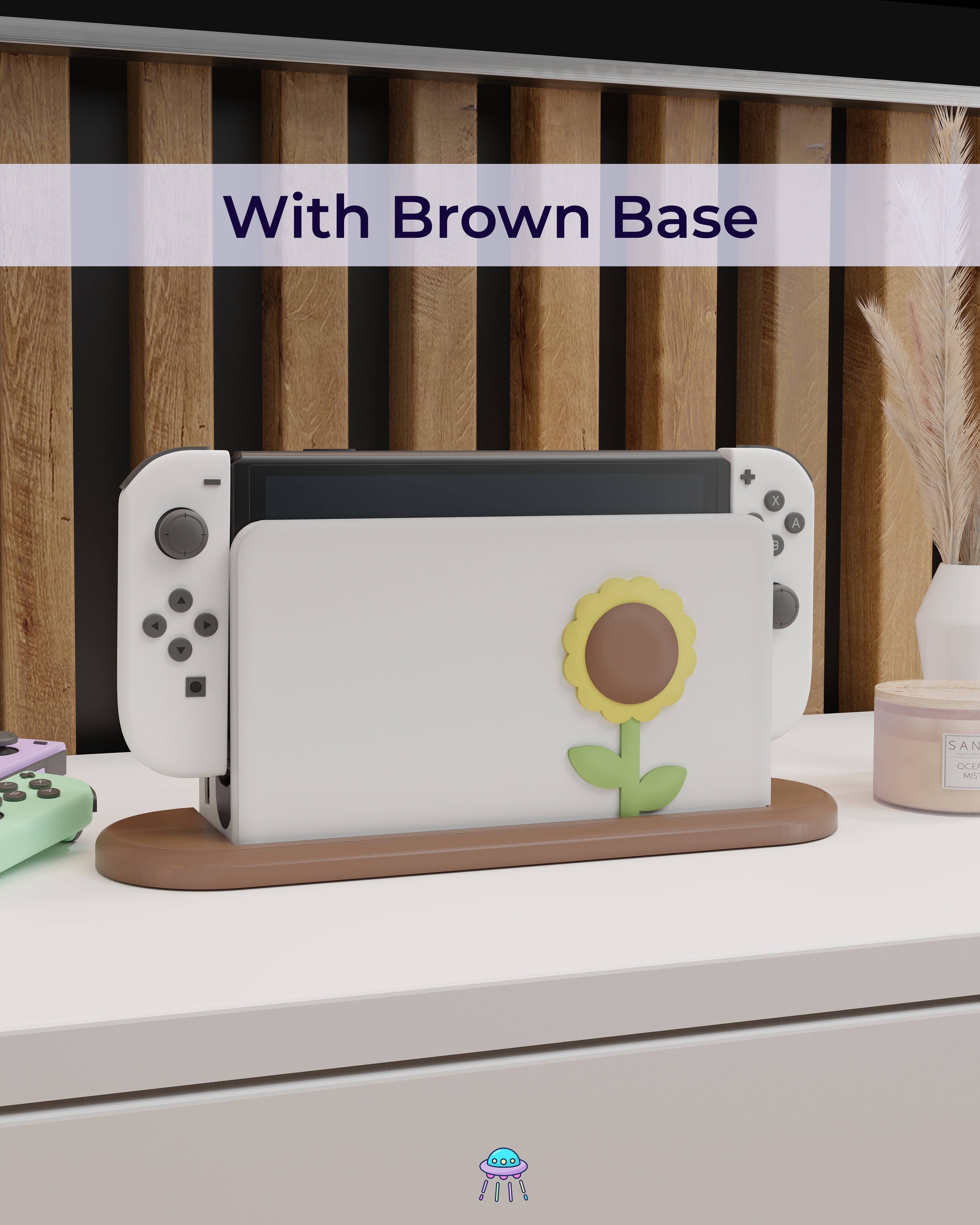 Sunflower Dock Cover for Nintendo Switch – Original Faceplate Design