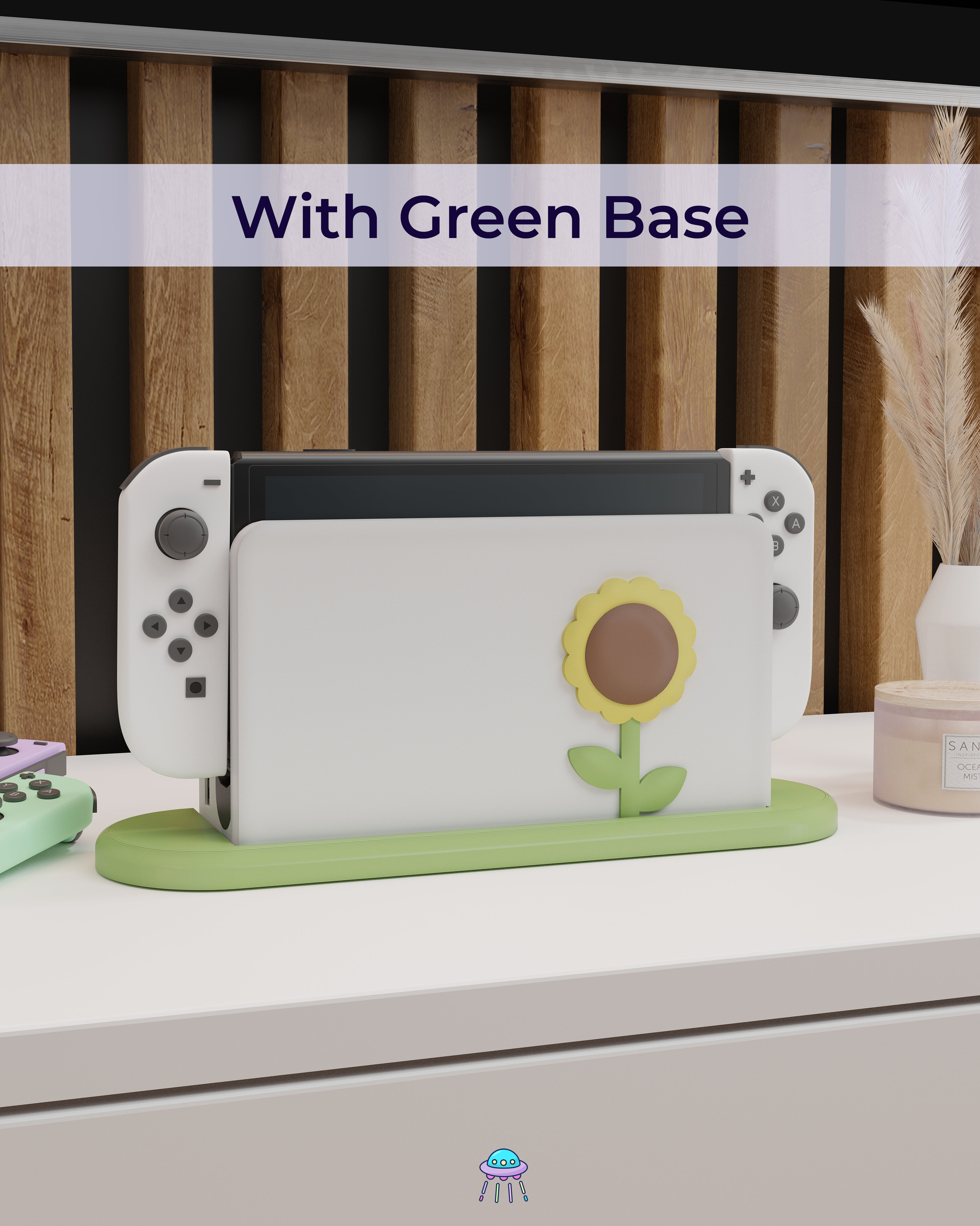 Sunflower Dock Cover for Nintendo Switch – Original Faceplate Design