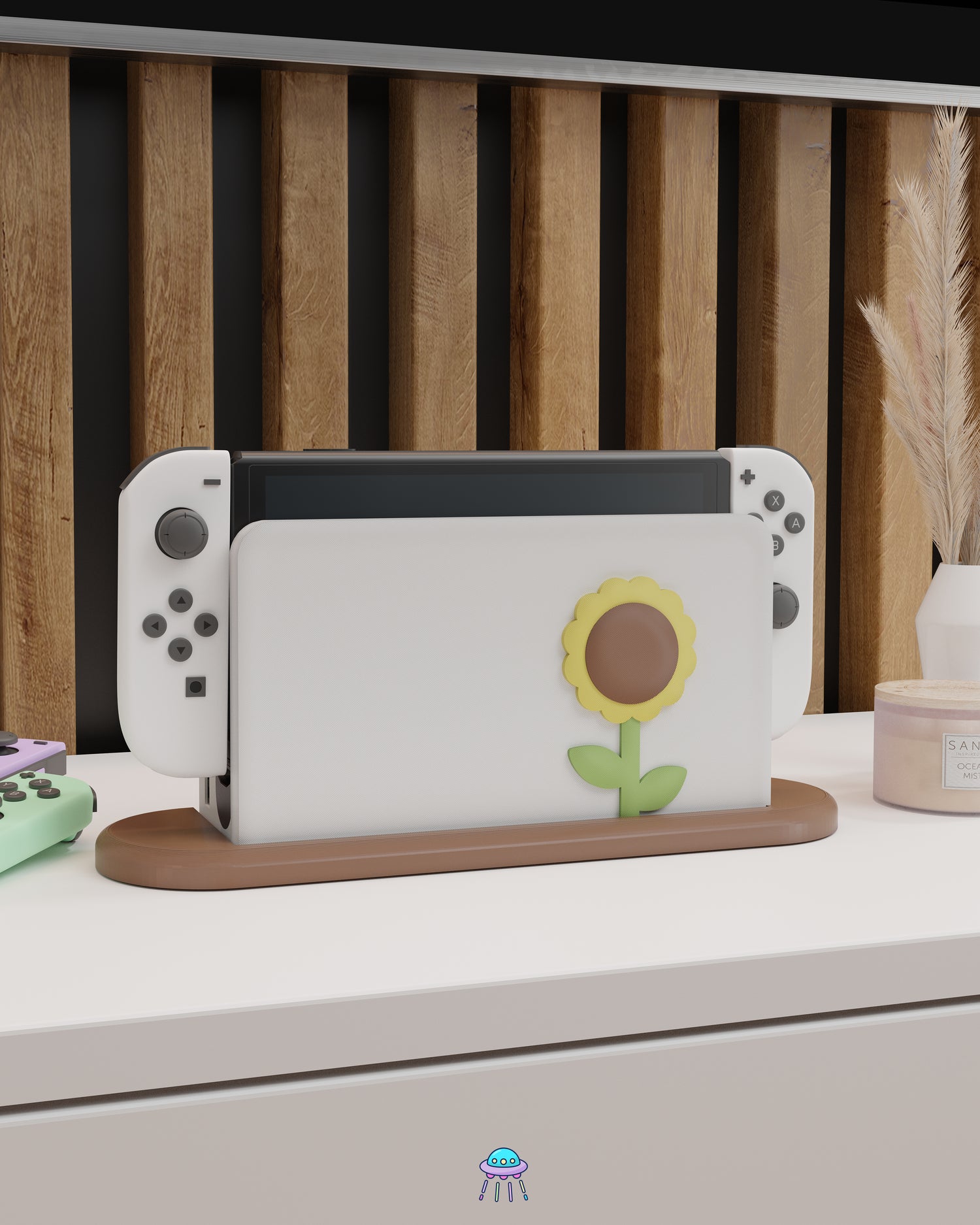 Sunflower Dock Cover for Nintendo Switch – Original Faceplate Design
