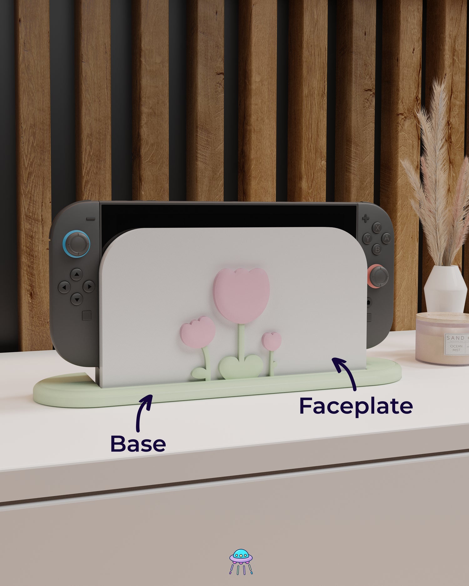 Tulip Dock Cover for Nintendo Switch 2 – Original Faceplate Design