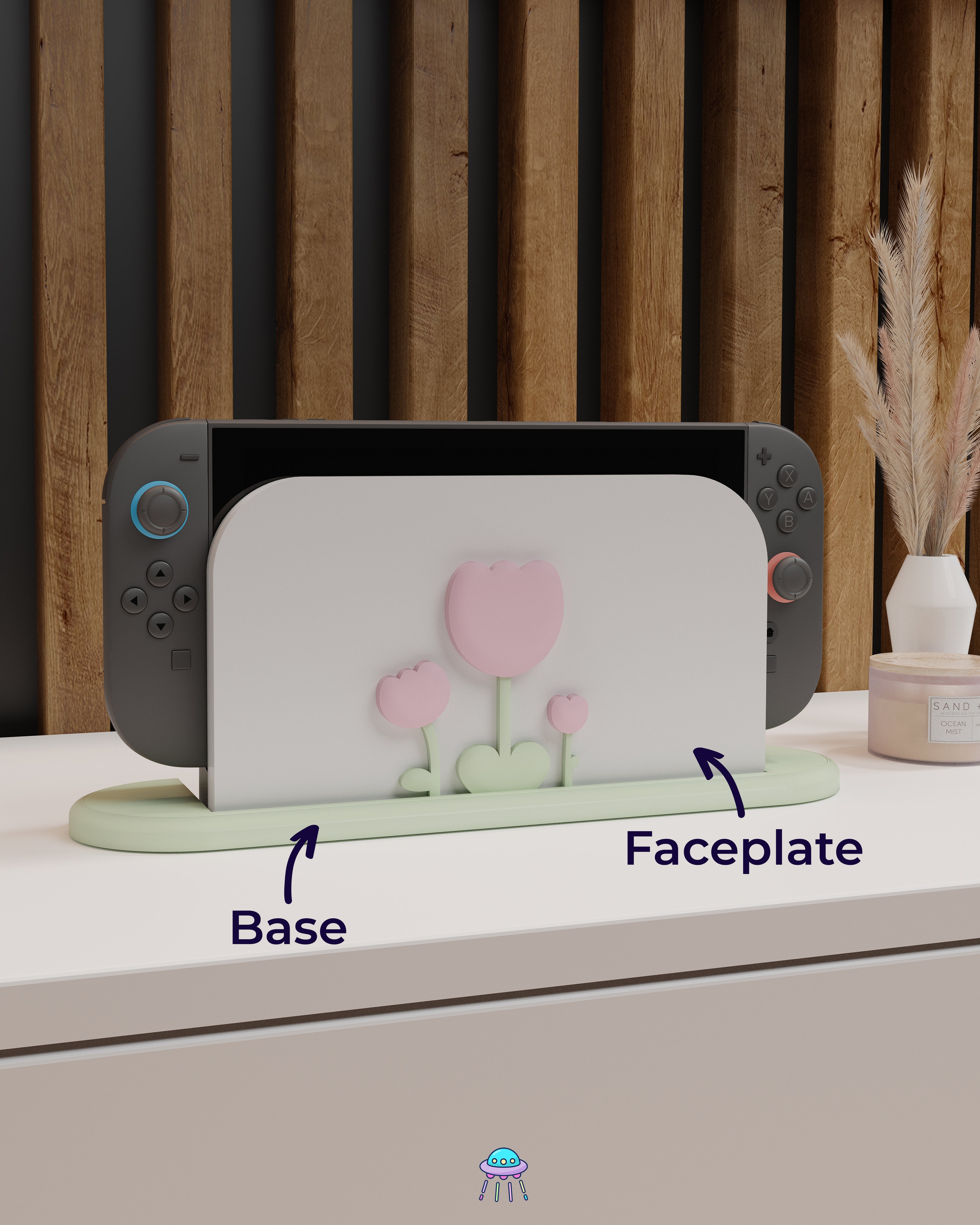 Tulip Dock Cover for Nintendo Switch 2 – Original Faceplate Design