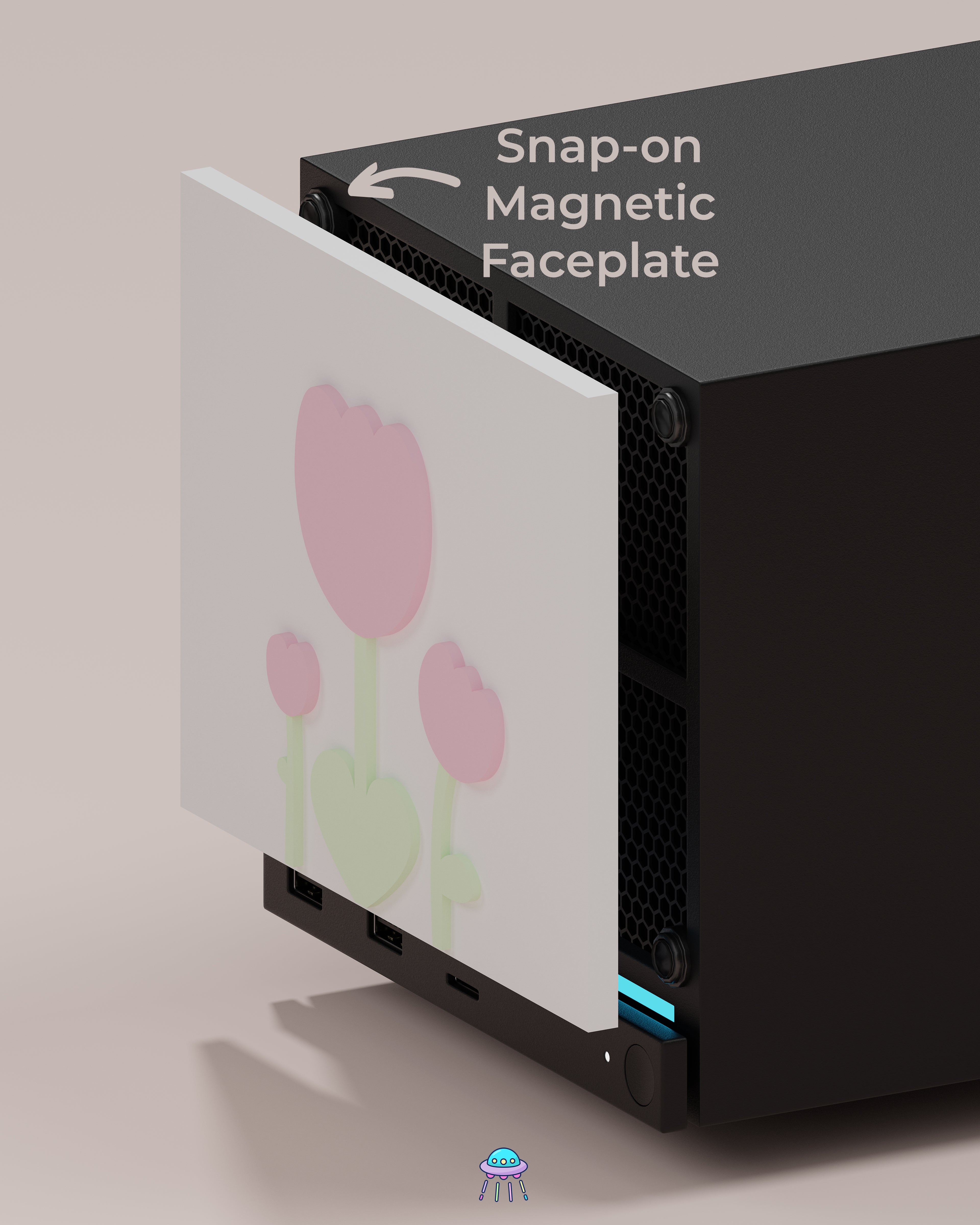 Tulip Valve Steam Machine Faceplate / Face Cover - In Stock