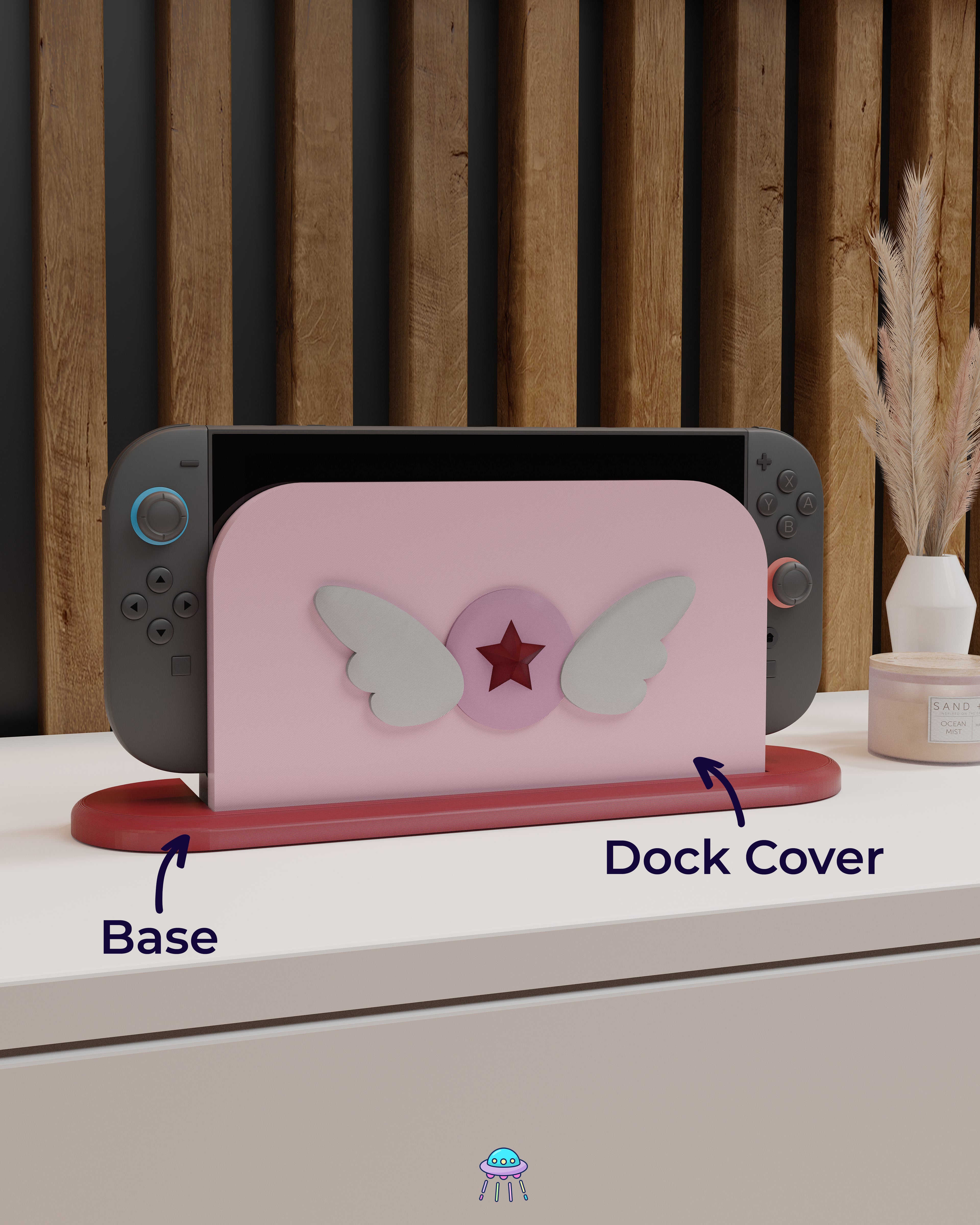 Doki Girl Dock Cover for Nintendo Switch 2 – Original Faceplate Design