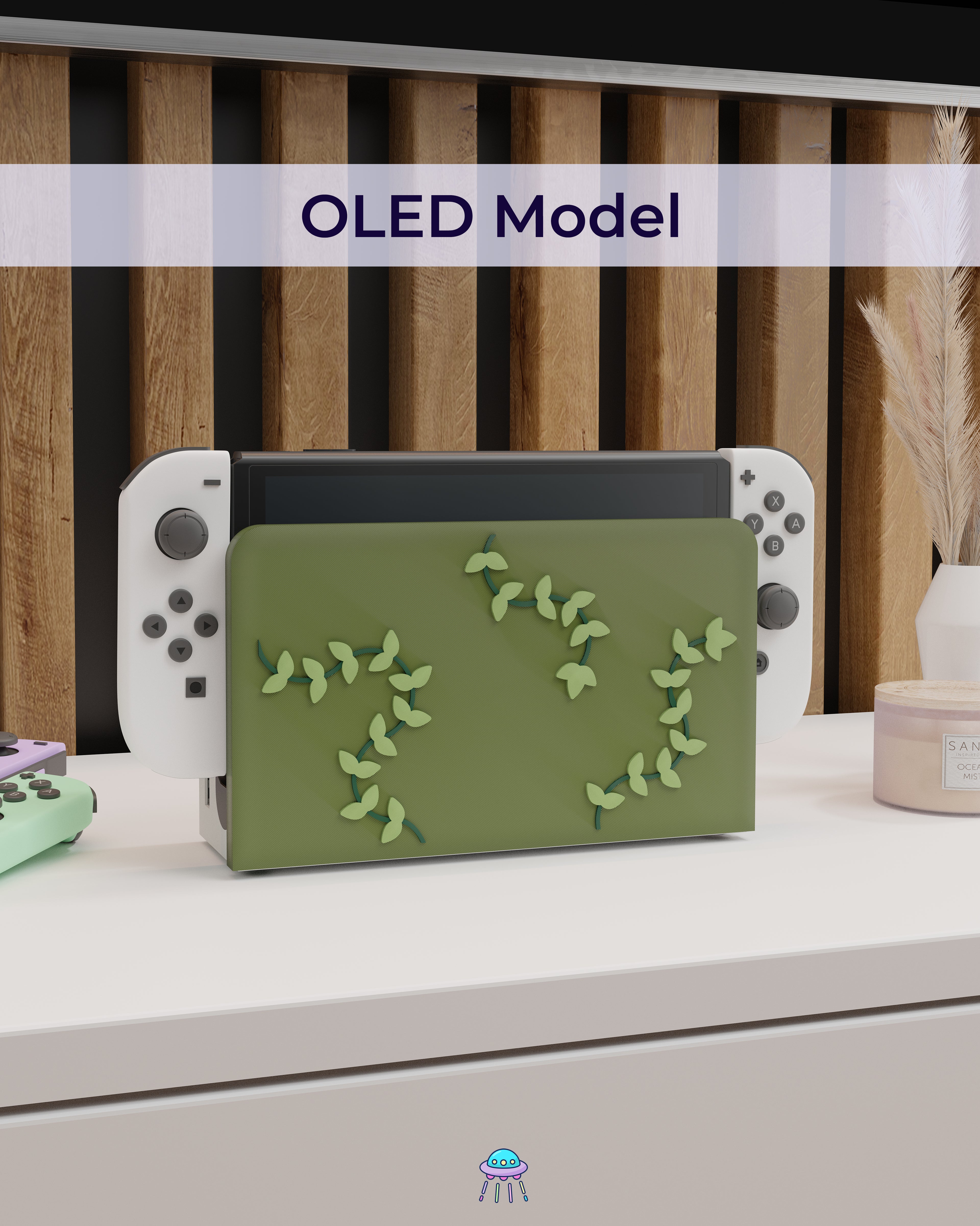 Vines Dock Cover for Nintendo Switch – Original Faceplate Design