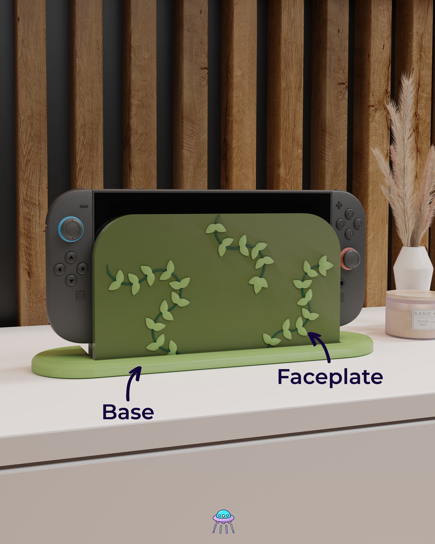 Vines Dock Cover for Nintendo Switch 2 – Original Faceplate Design