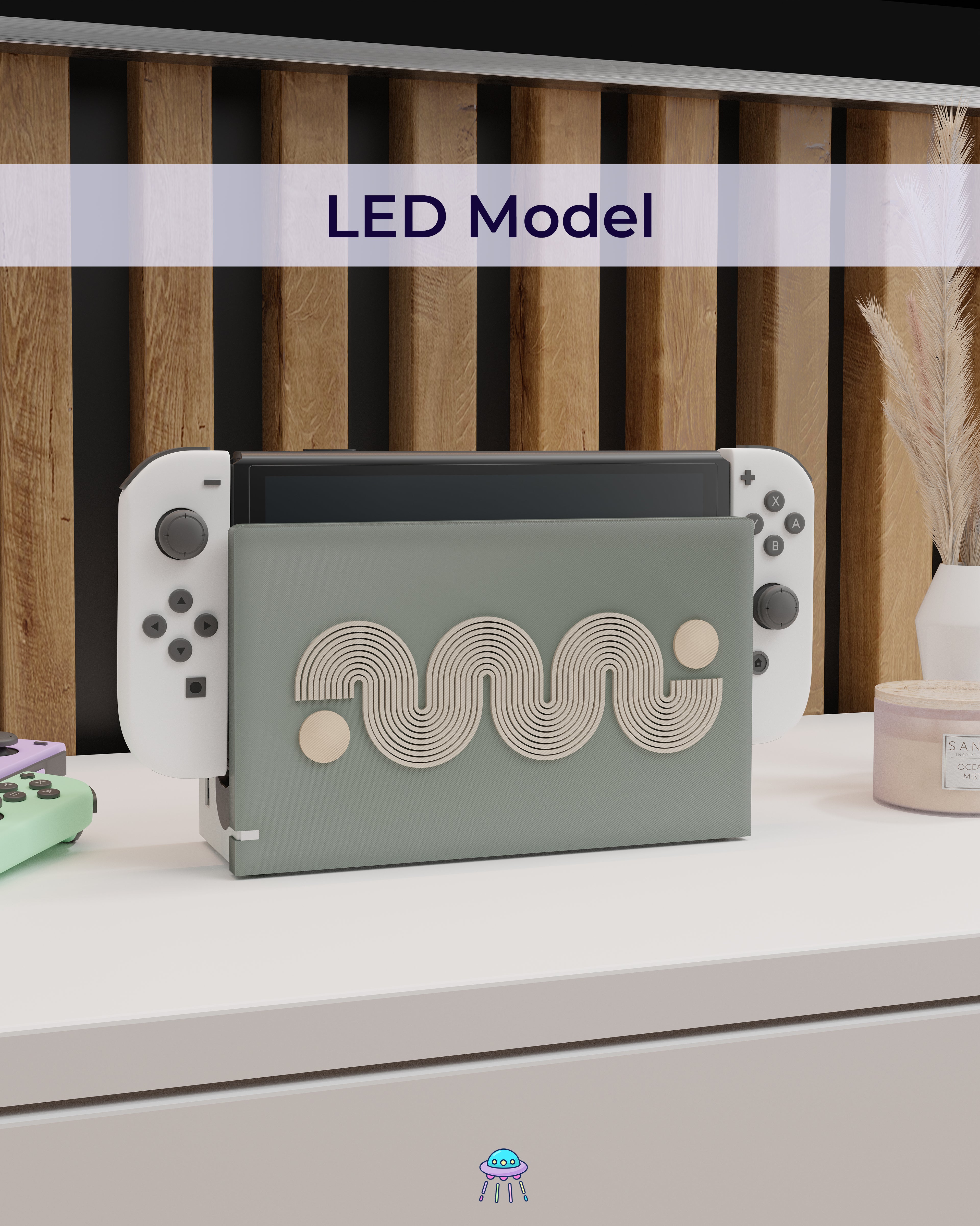 Wave Cover for Nintendo Switch – Original Faceplate Design