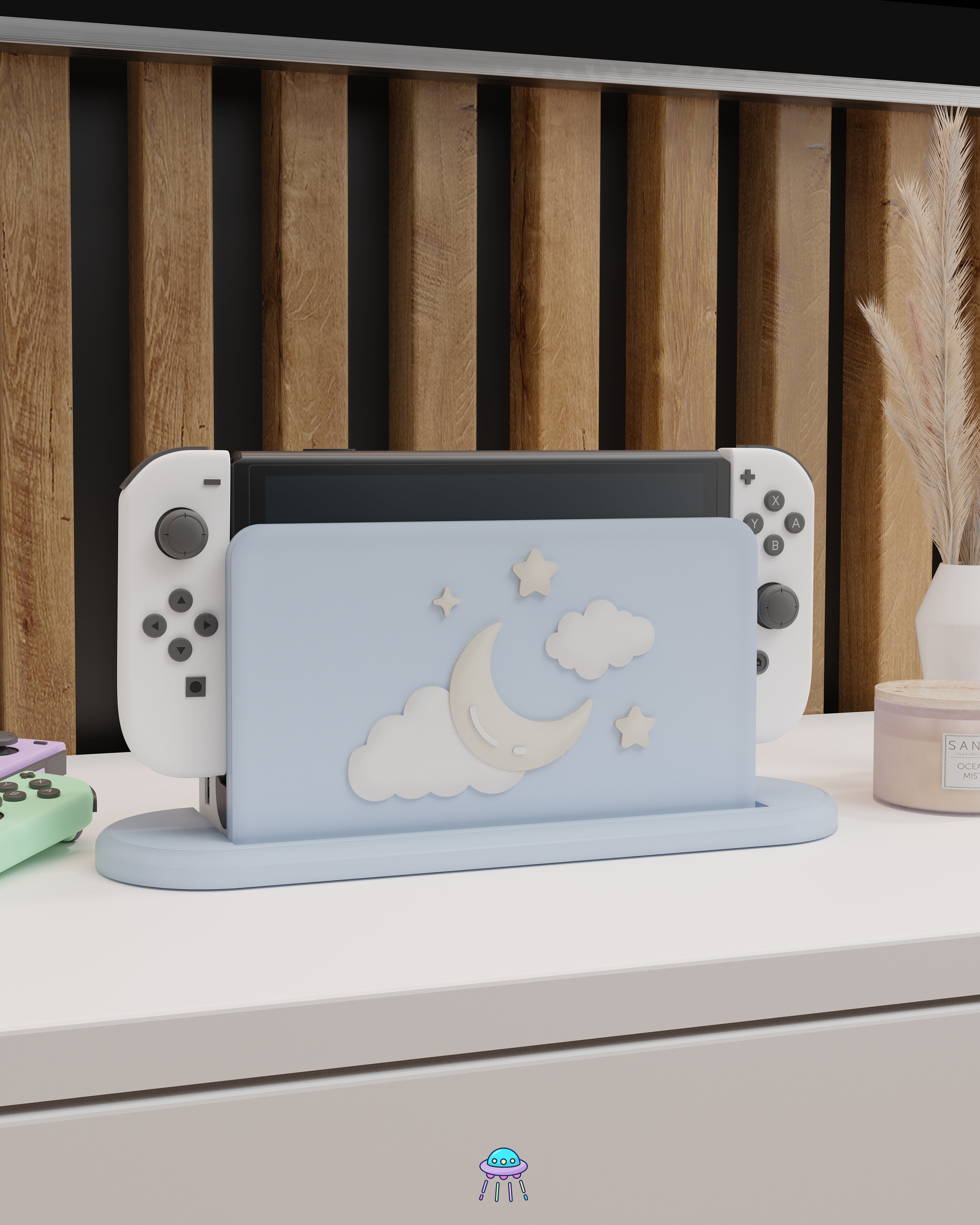 Winter Dreams Dock Cover for Nintendo Switch – Original Faceplate Design