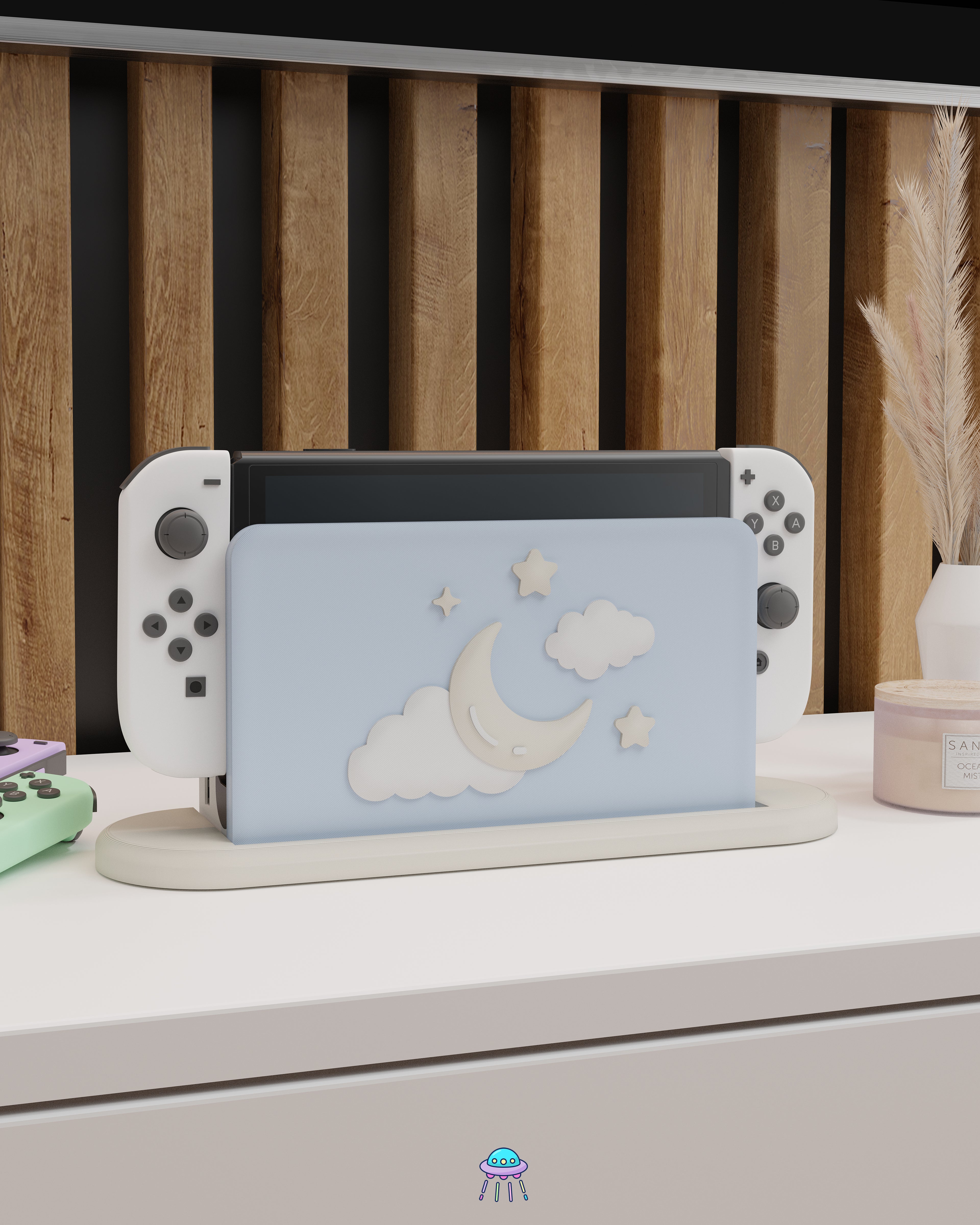 Winter Dreams Dock Cover for Nintendo Switch – Original Faceplate Design