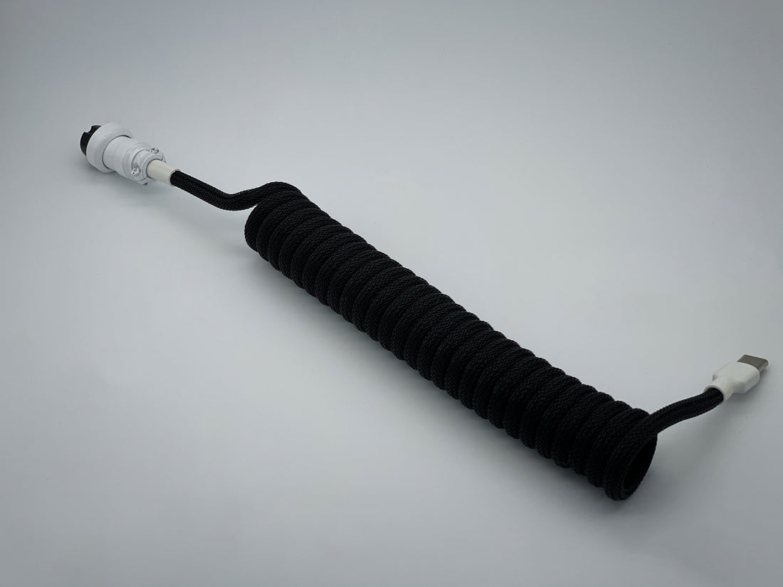 White on Black Keyboard Cable
