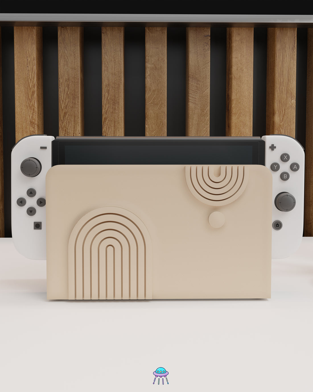 Abstract Dock Cover for Nintendo Switch – Original Faceplate Design