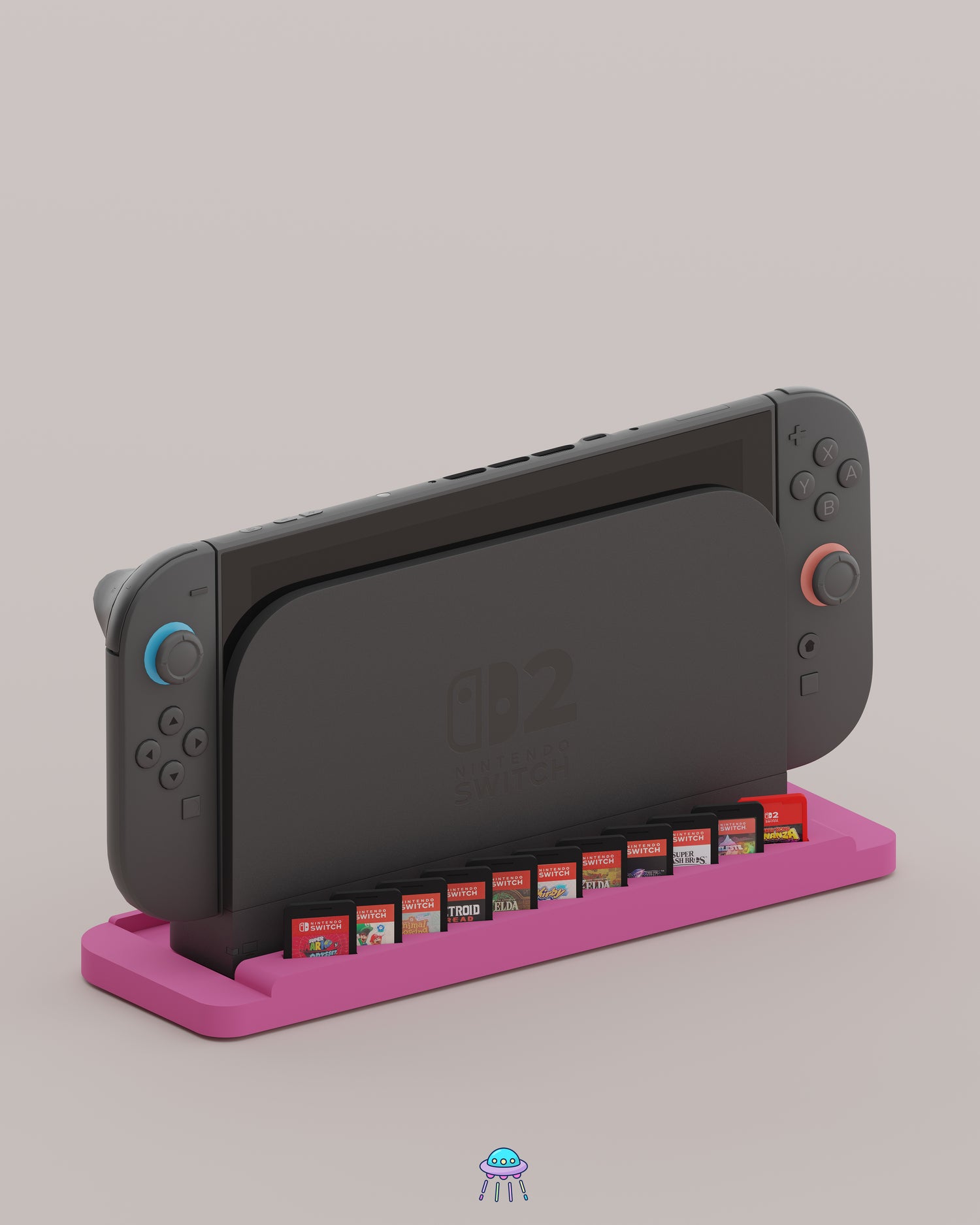Base Pro - Nintendo Switch 2 Dock Stand with Built-In Storage