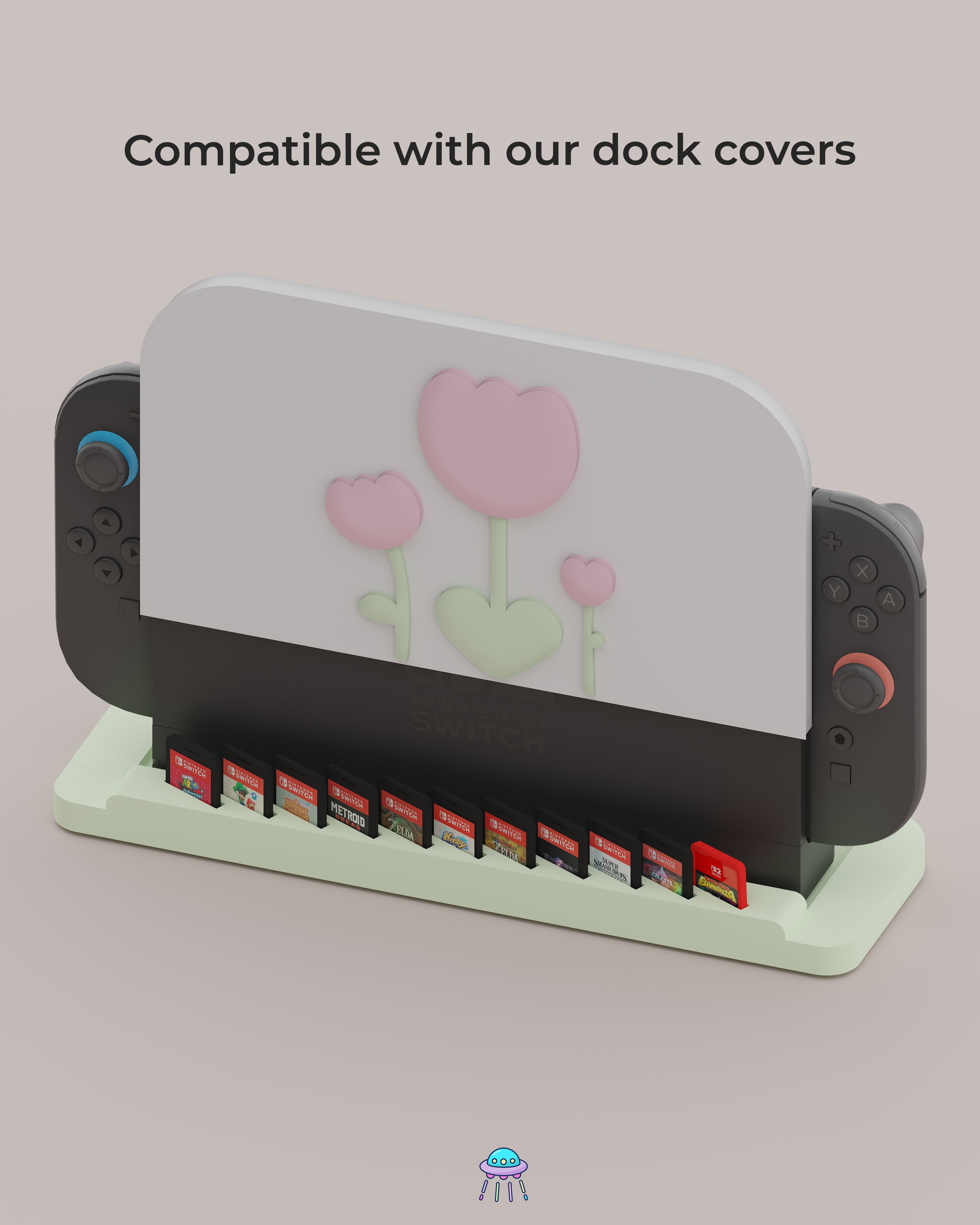Base Pro - Nintendo Switch 2 Dock Stand with Built-In Storage