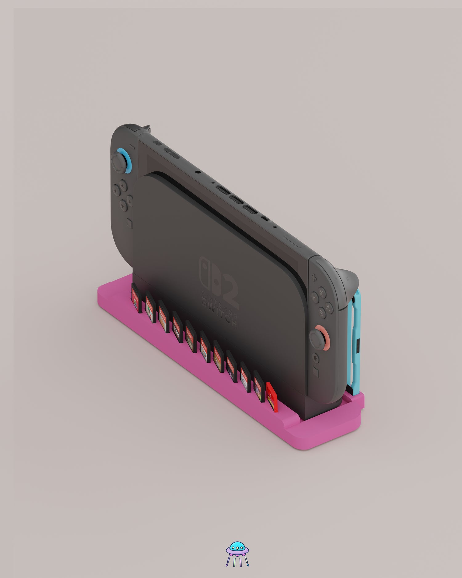 Base Pro - Nintendo Switch 2 Dock Stand with Built-In Storage