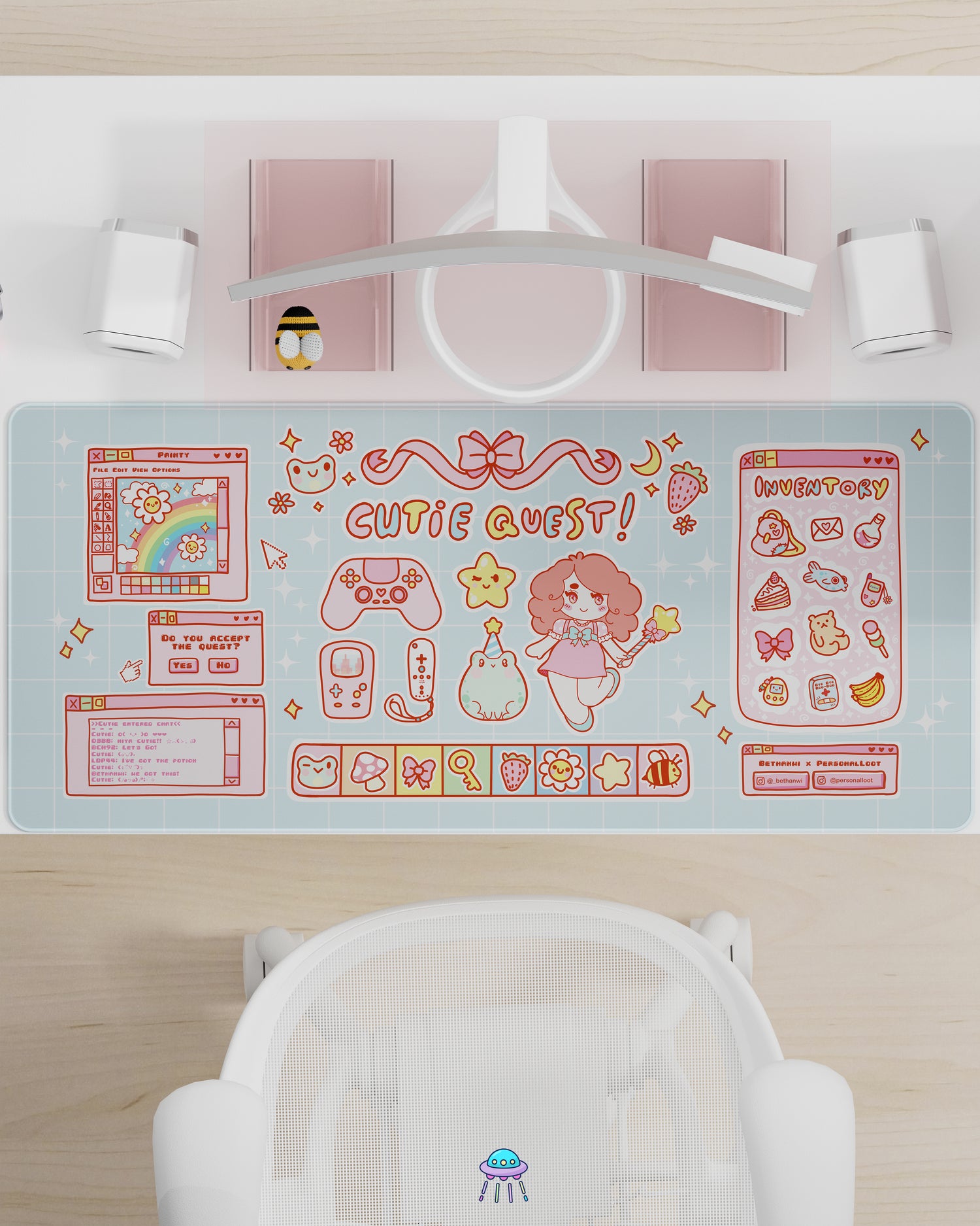 Cutie Quest Deskmat - Bethanwi x Personal Loot - IN STOCK