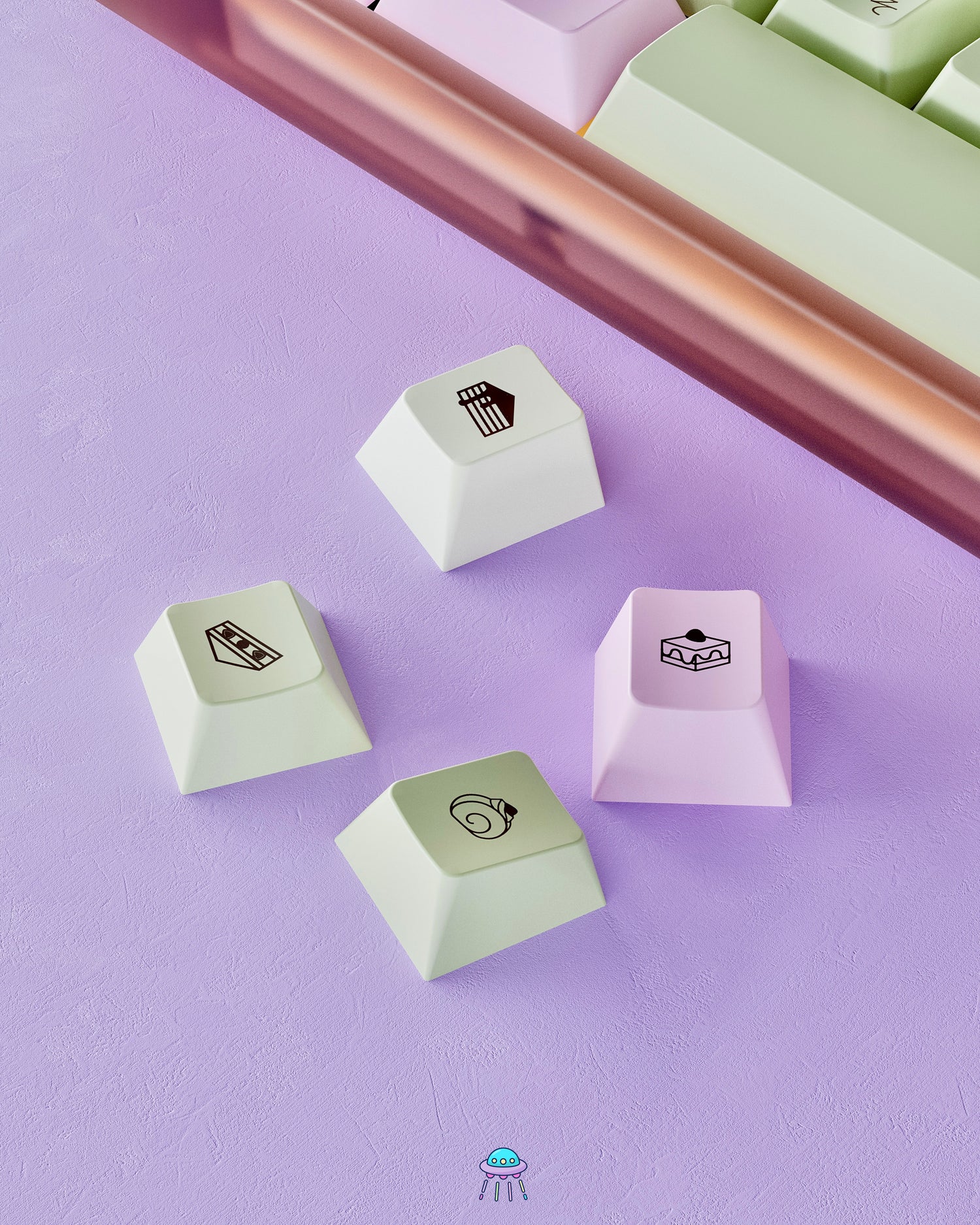 Café Cake Keycaps - In Stock