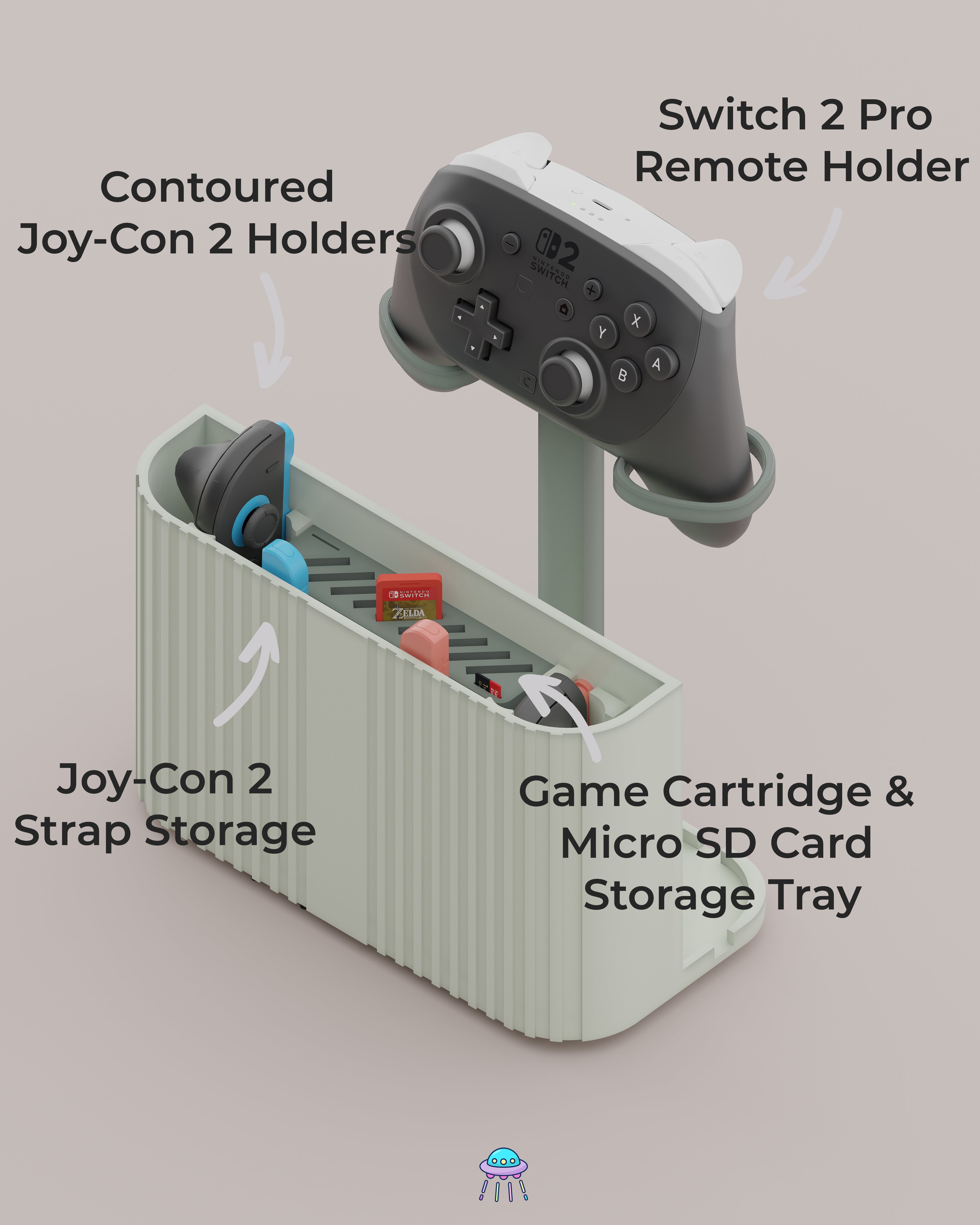 Docki - Nintendo Switch 2 Dock Cover With Storage - In Stock