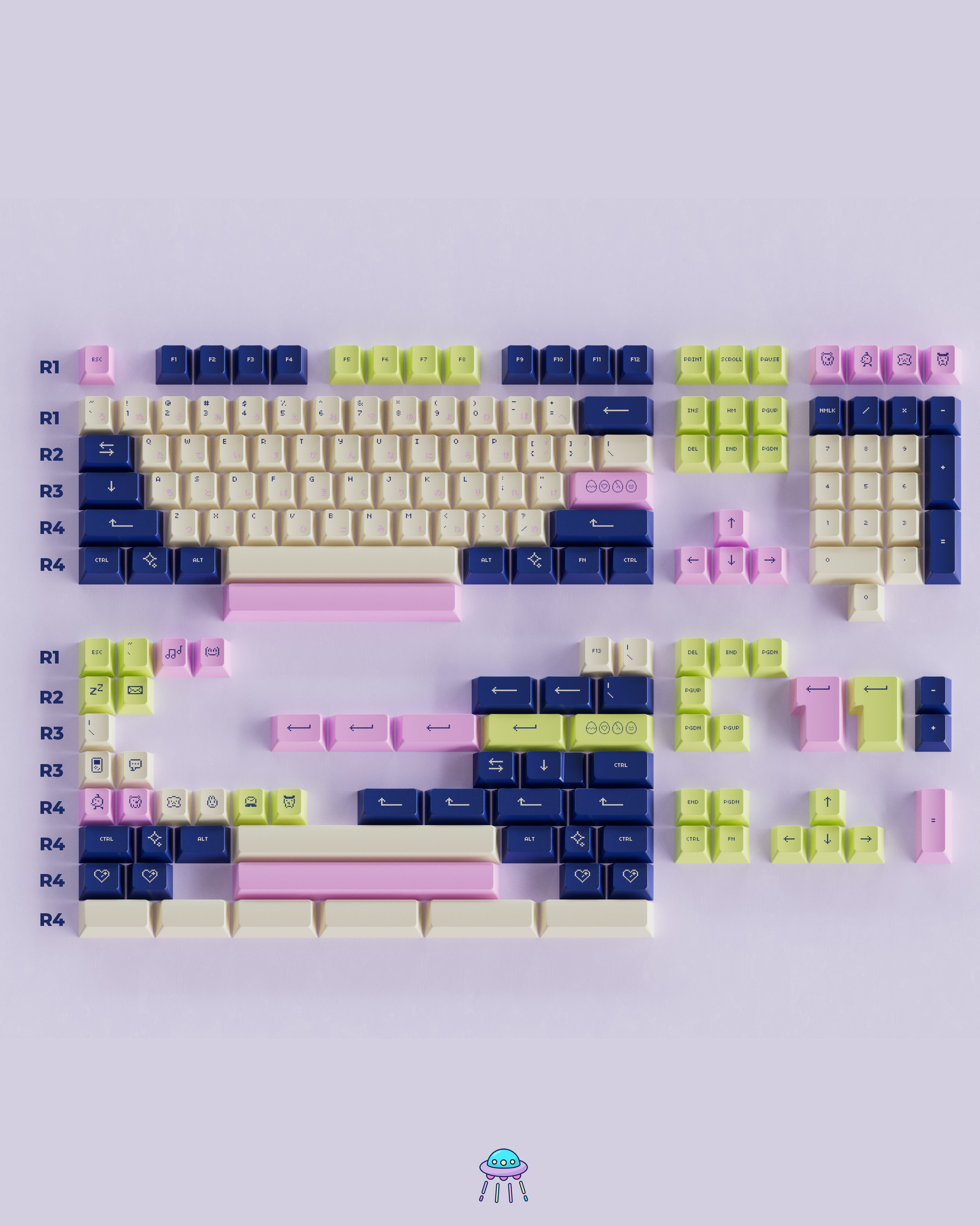 Pixel Pals Keycaps - In Stock