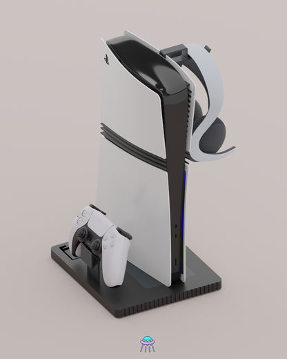 Play Base - PlayStation 5 Console Stand With Controller &amp; Headset Storage