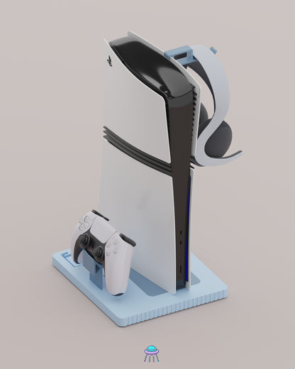 Play Base - PlayStation 5 Console Stand With Controller &amp; Headset Storage