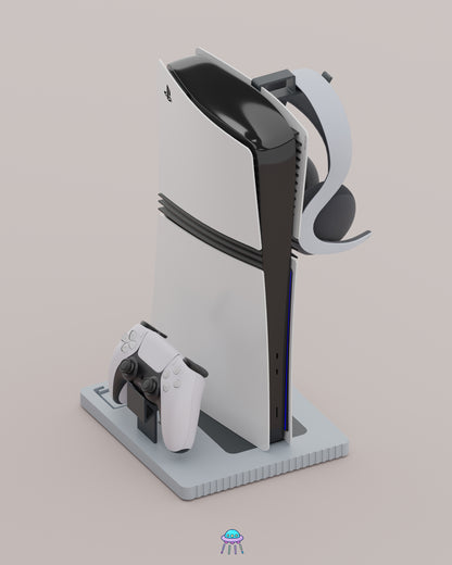 Play Base - PlayStation 5 Console Stand With Controller &amp; Headset Storage