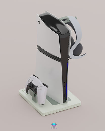 Play Base - PlayStation 5 Console Stand With Controller &amp; Headset Storage