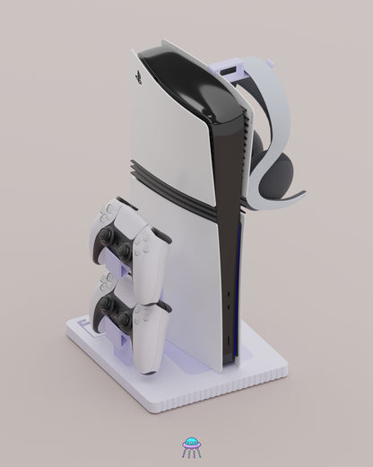 Play Base - PlayStation 5 Console Stand With Controller &amp; Headset Storage
