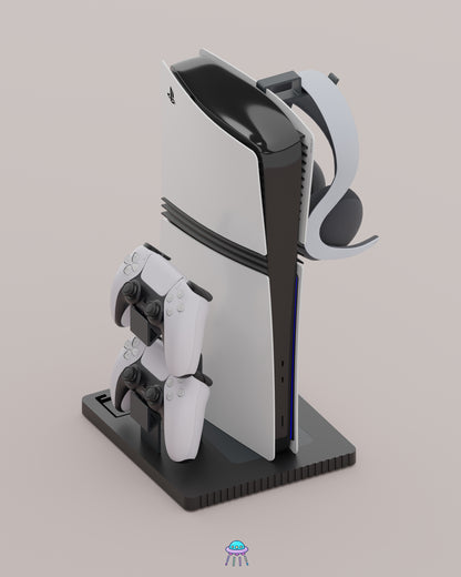 Play Base - PlayStation 5 Console Stand With Controller &amp; Headset Storage
