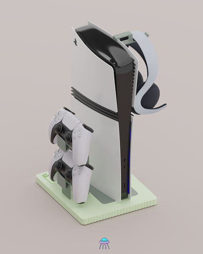 Play Base - PlayStation 5 Console Stand With Controller &amp; Headset Storage