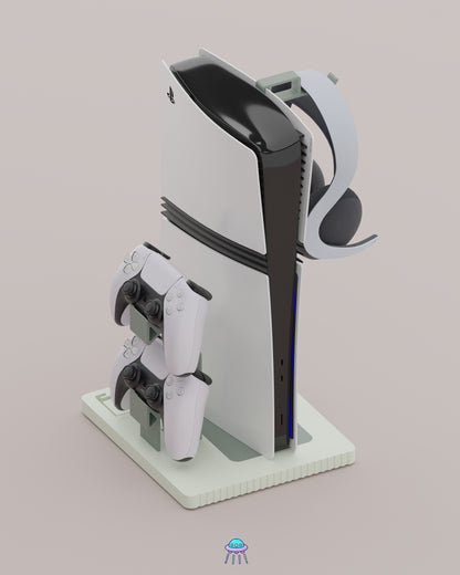 Play Base - PlayStation 5 Console Stand With Controller &amp; Headset Storage