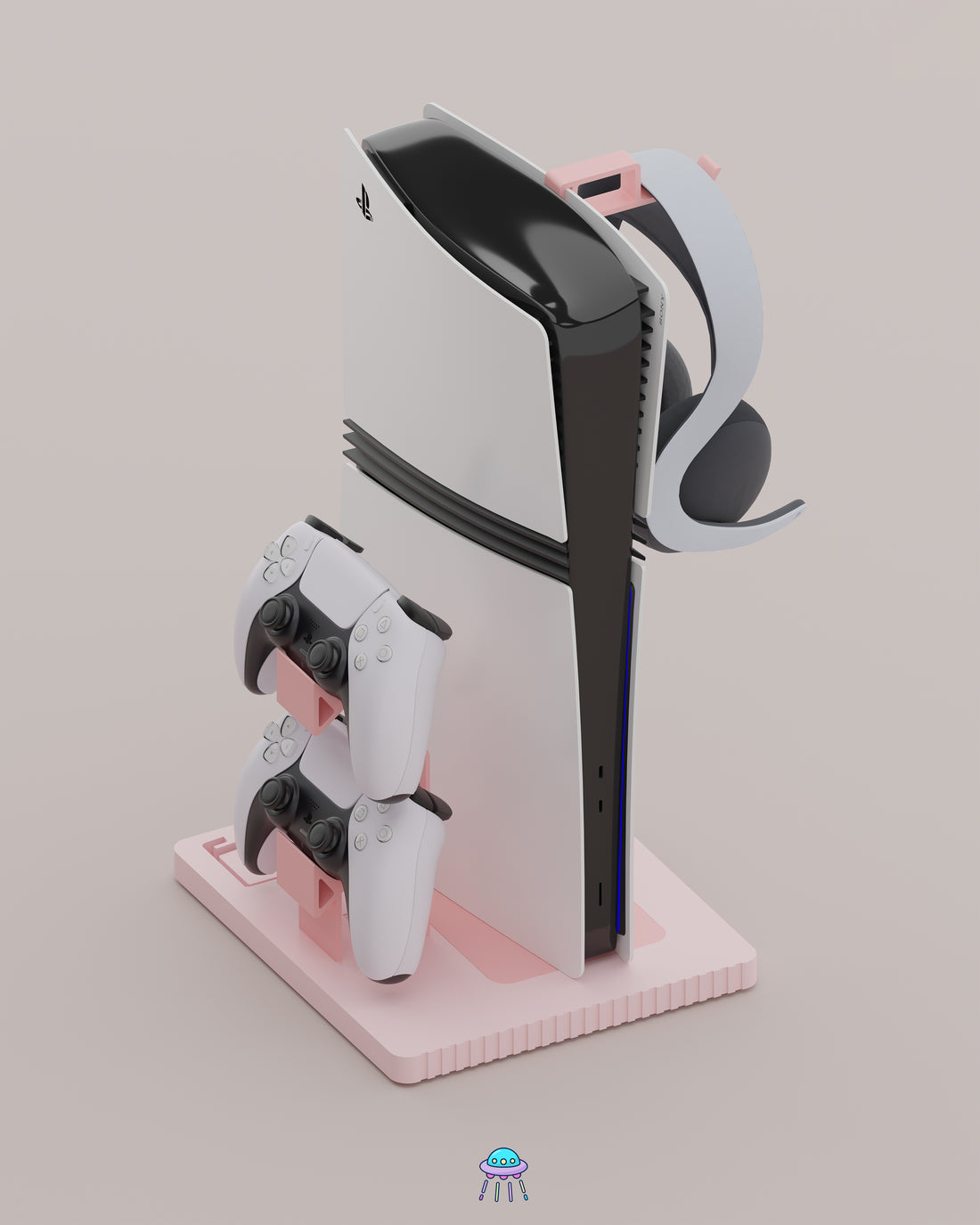 Play Base - PlayStation 5 Console Stand With Controller & Headset Storage