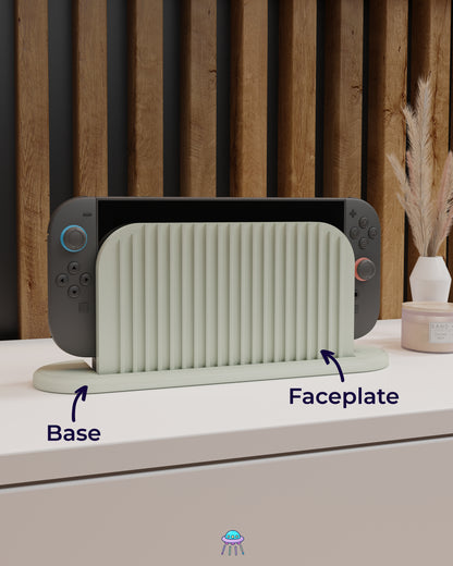 Ribbed Dock Cover for Nintendo Switch 2 – Original Faceplate Design