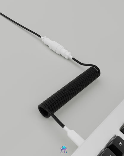 White on Black Keyboard Cable