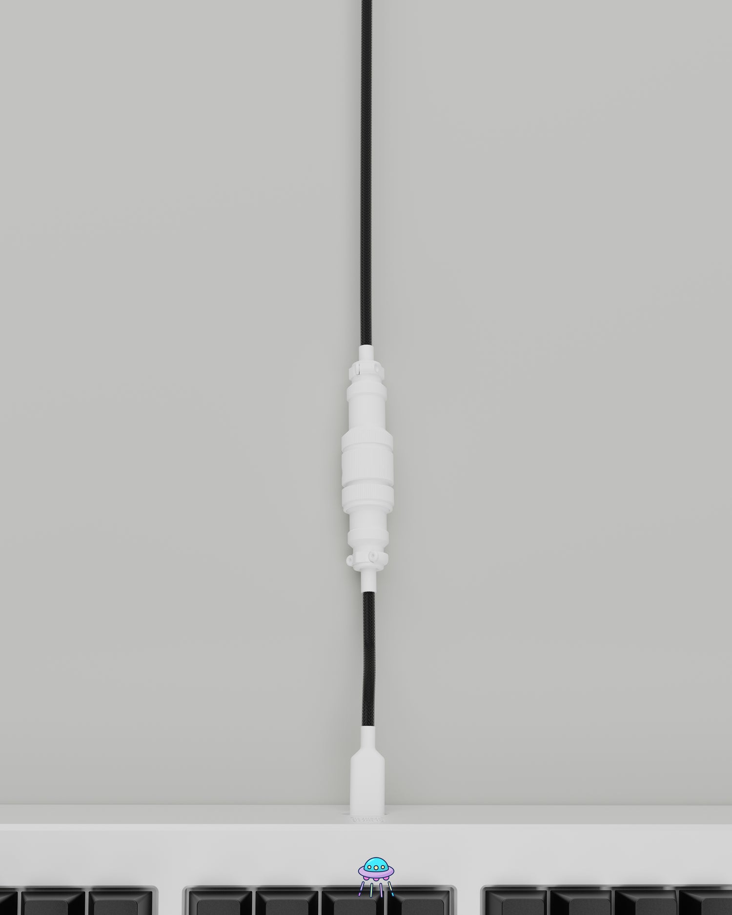 White on Black Keyboard Cable