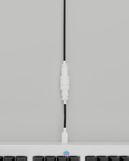 White on Black Keyboard Cable