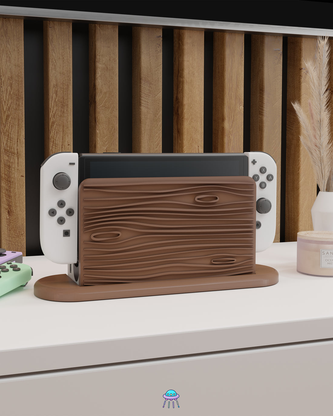 Woodgrain Nintendo Switch Faceplate - In Stock