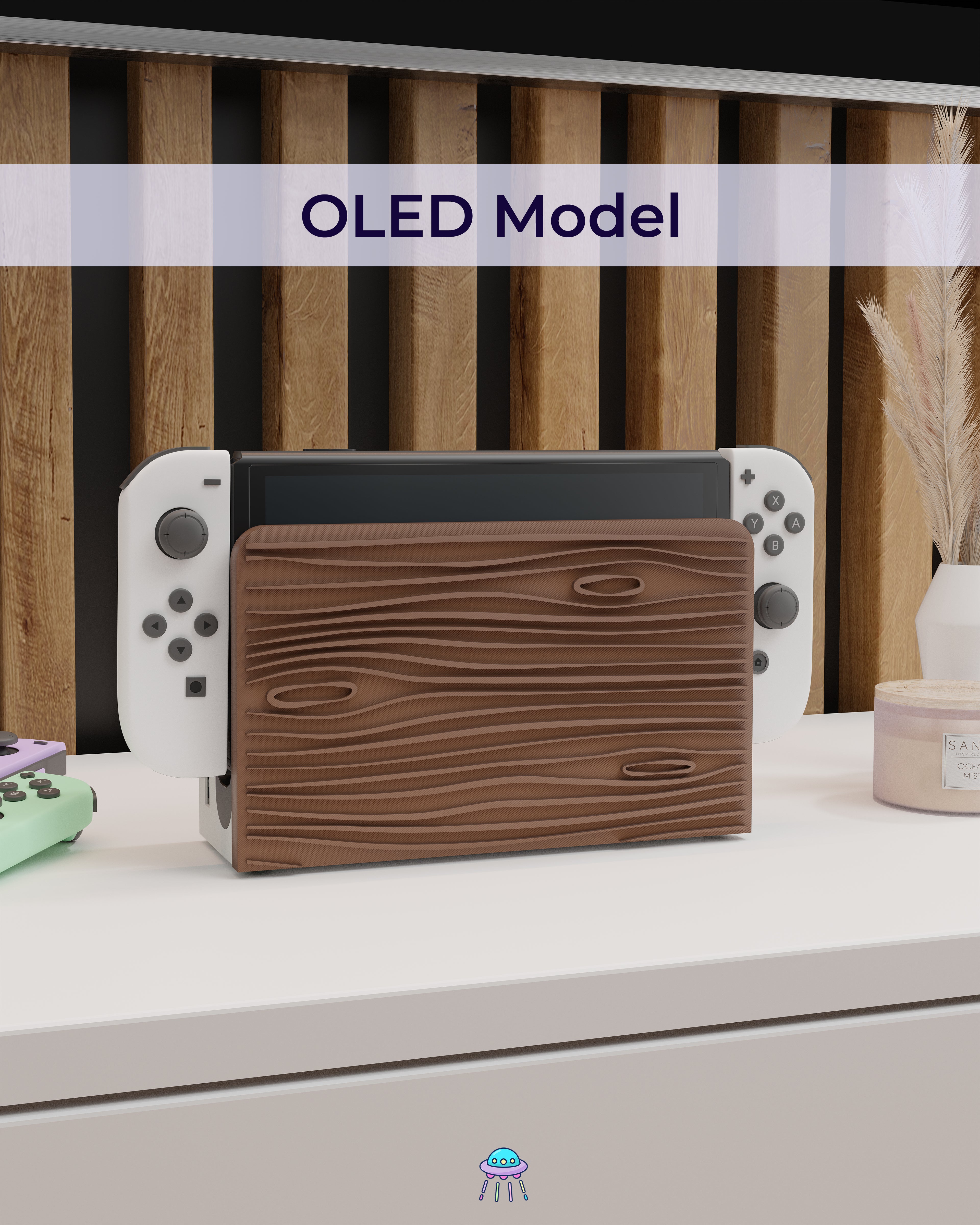 Woodgrain Nintendo Switch Faceplate - In Stock