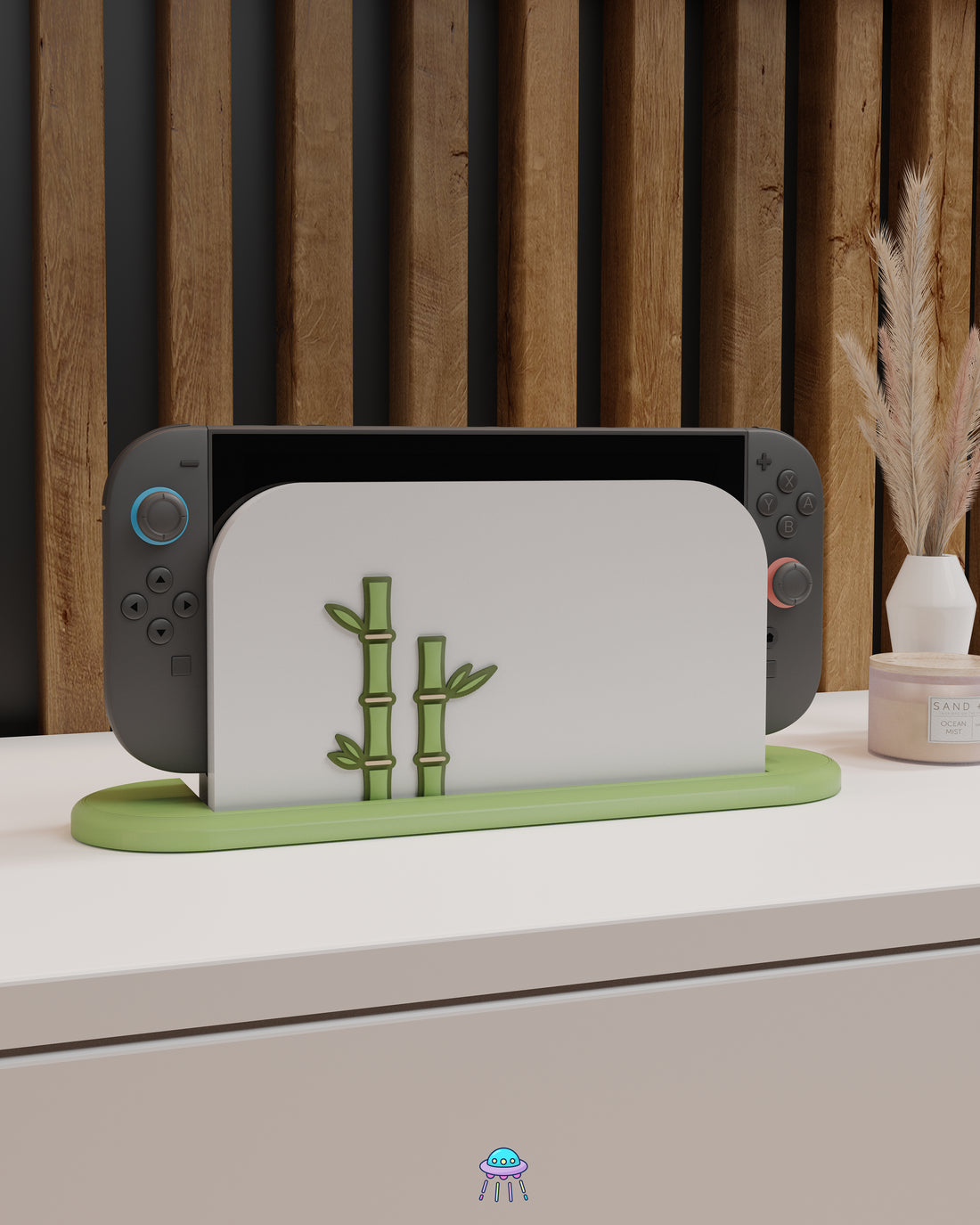 Bamboo Dock Cover for Nintendo Switch 2 – Original Faceplate Design