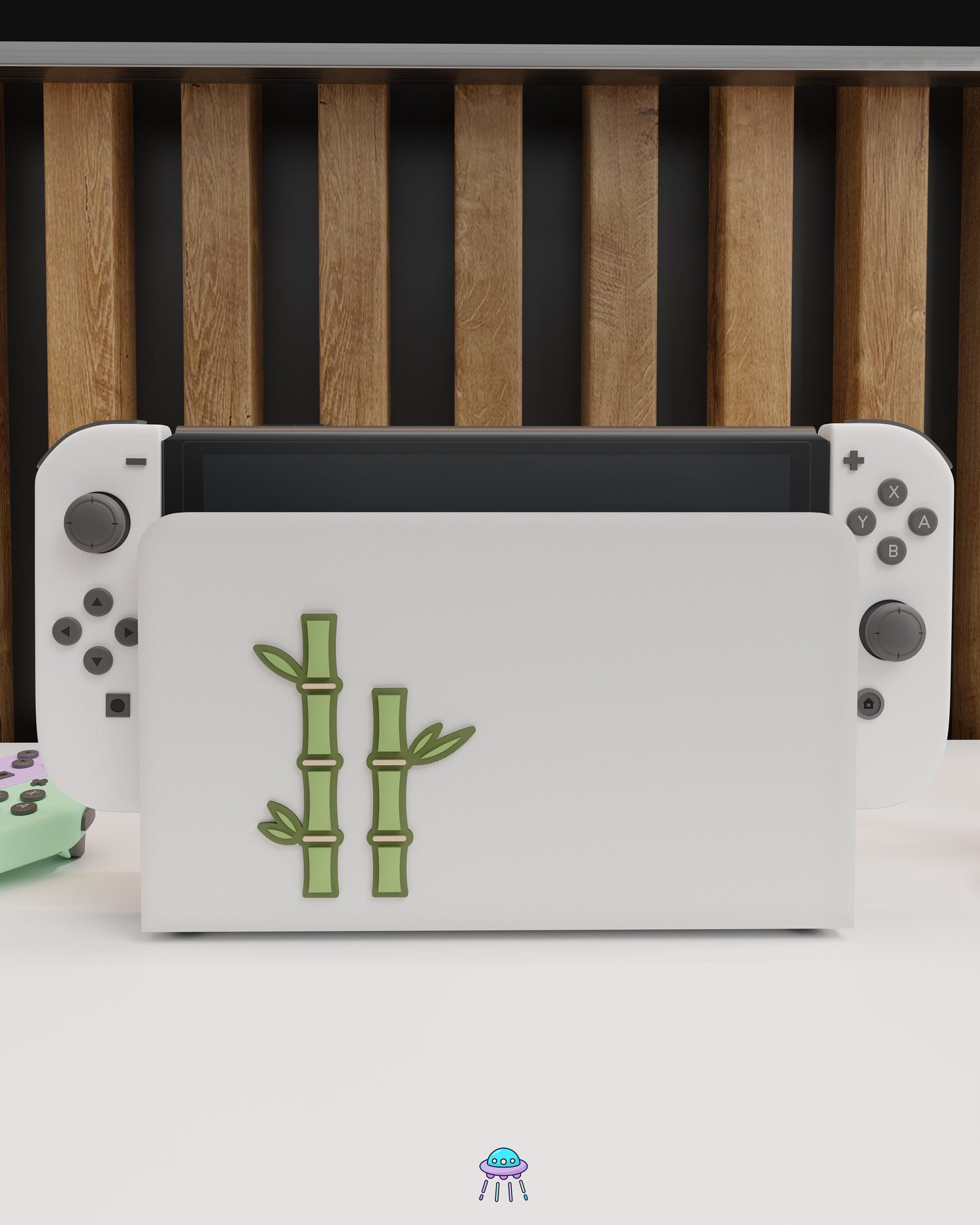 Bamboo Dock Cover for Nintendo Switch – Original Faceplate Design