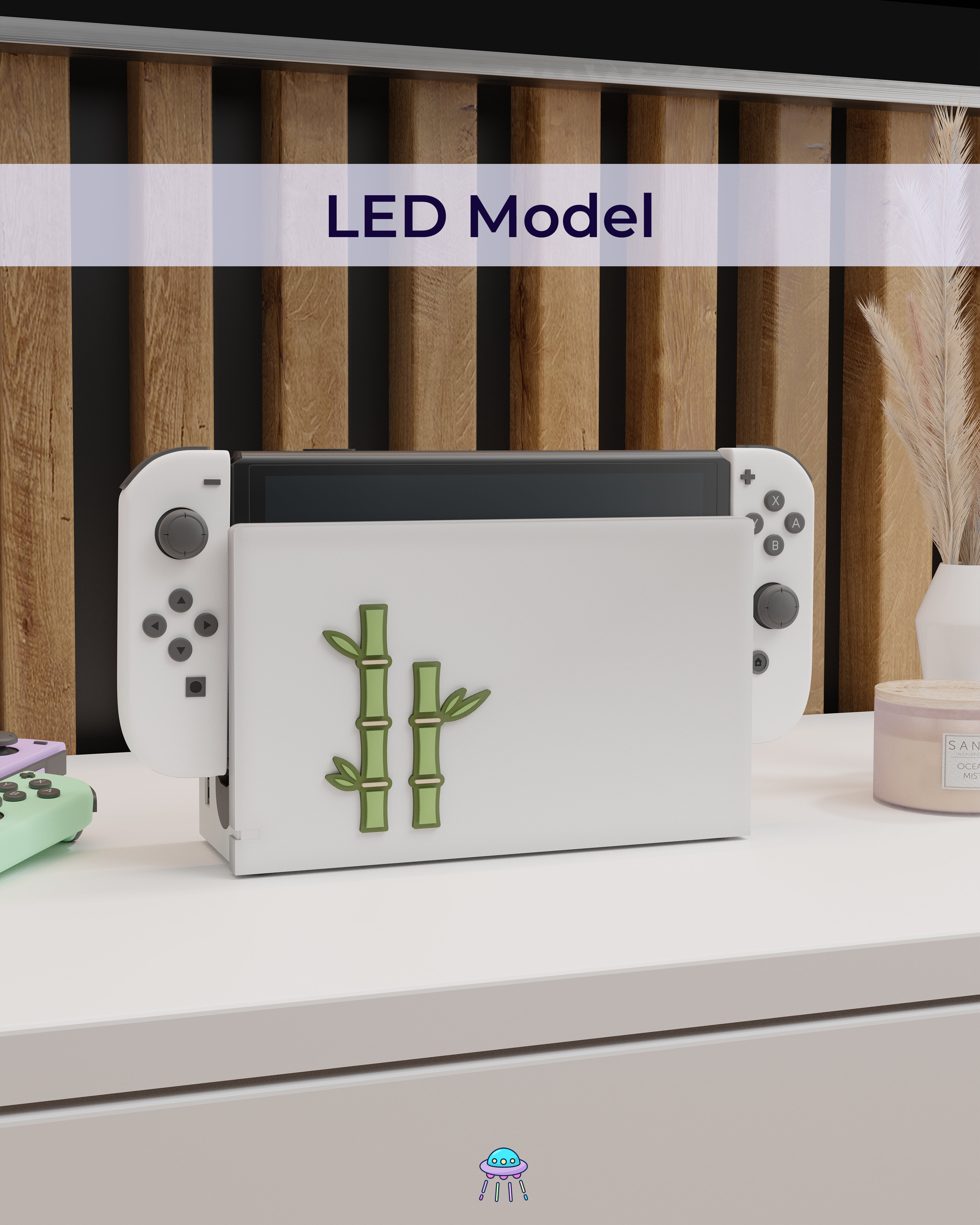 Bamboo Dock Cover for Nintendo Switch – Original Faceplate Design