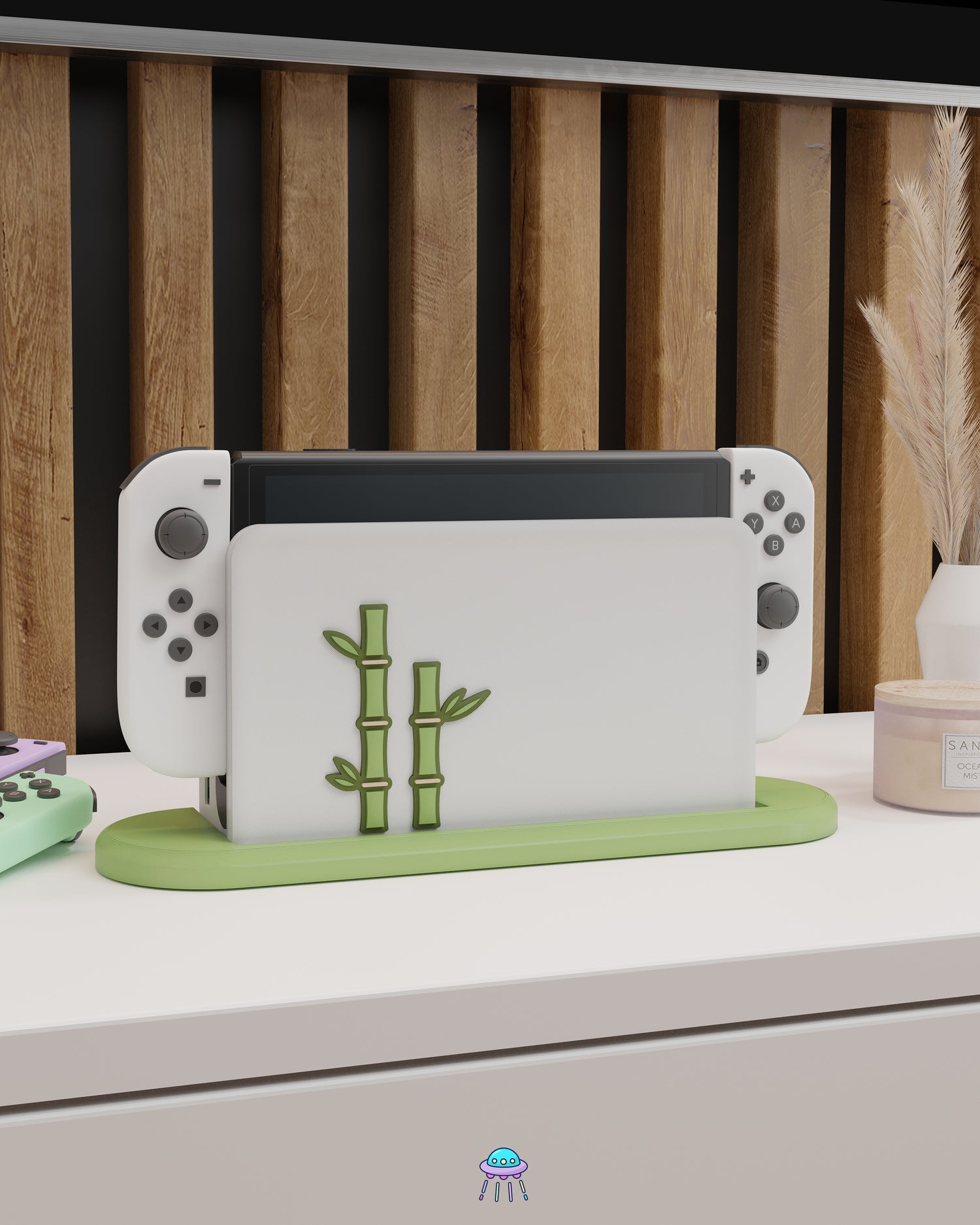 Bamboo Dock Cover for Nintendo Switch – Original Faceplate Design