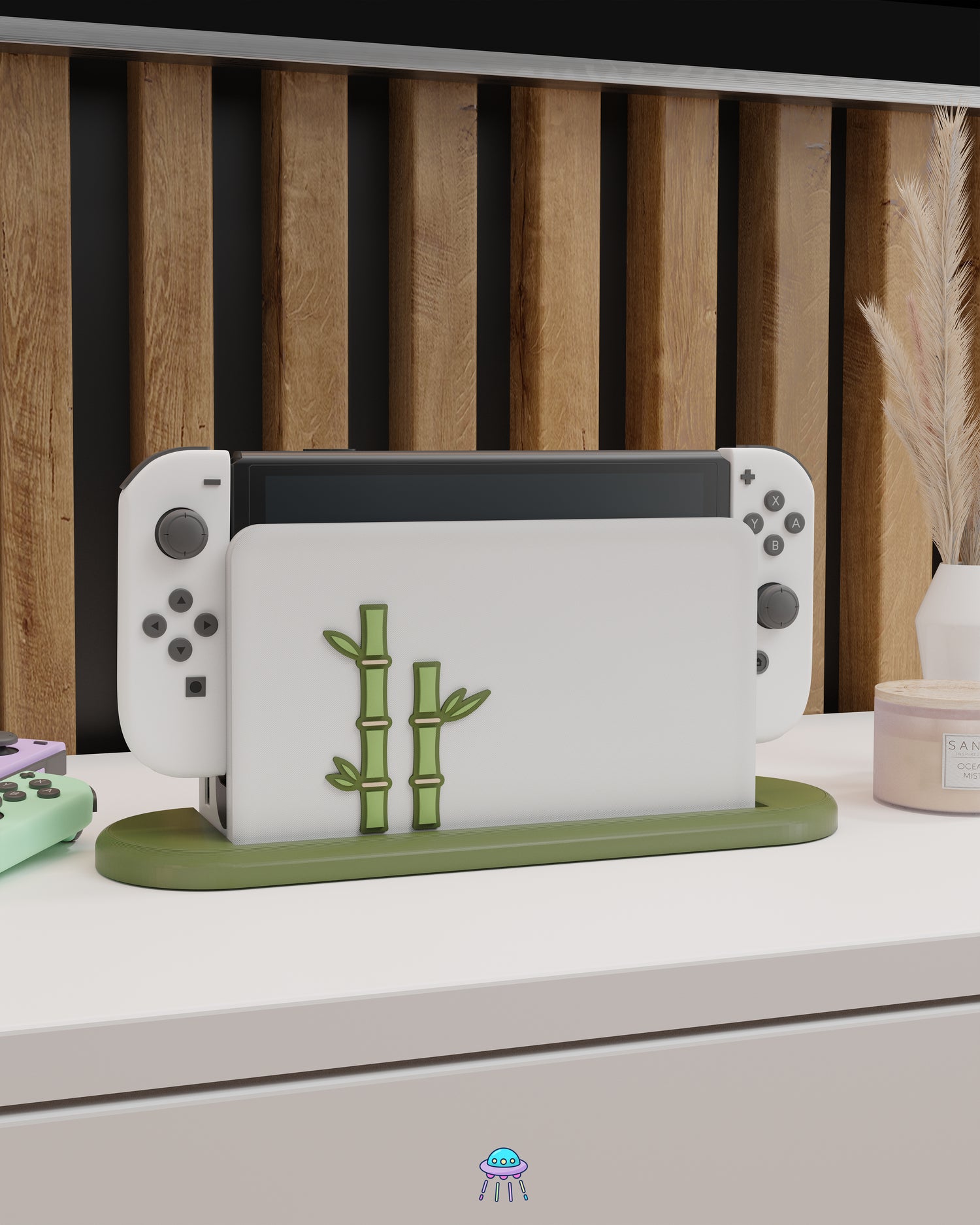 Bamboo Dock Cover for Nintendo Switch – Original Faceplate Design