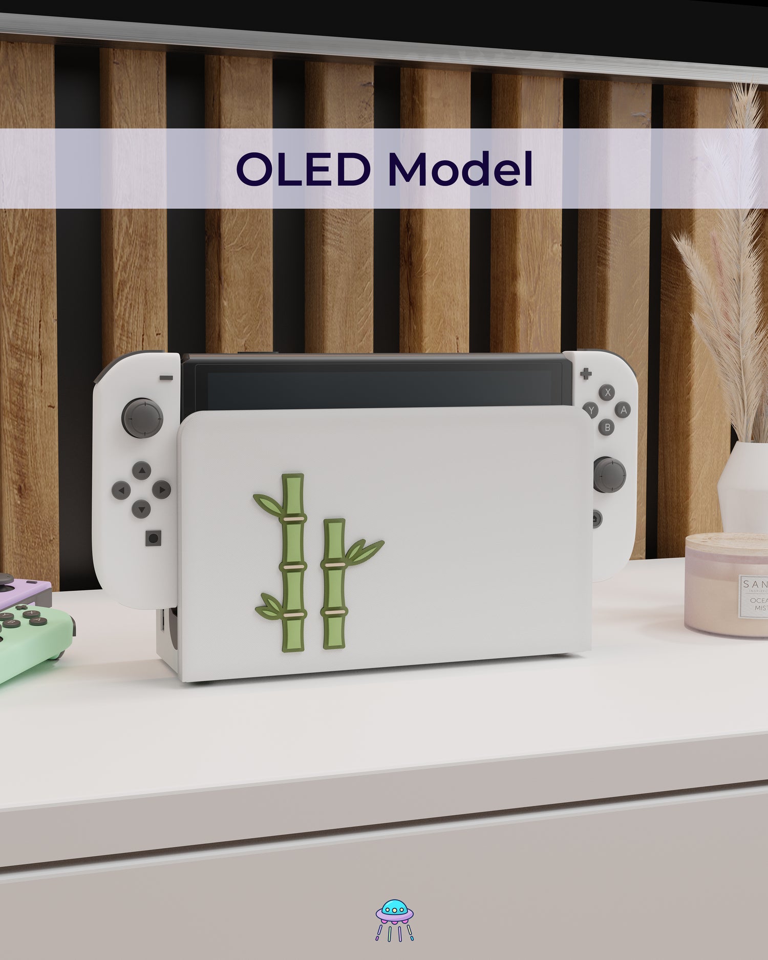 Bamboo Dock Cover for Nintendo Switch – Original Faceplate Design