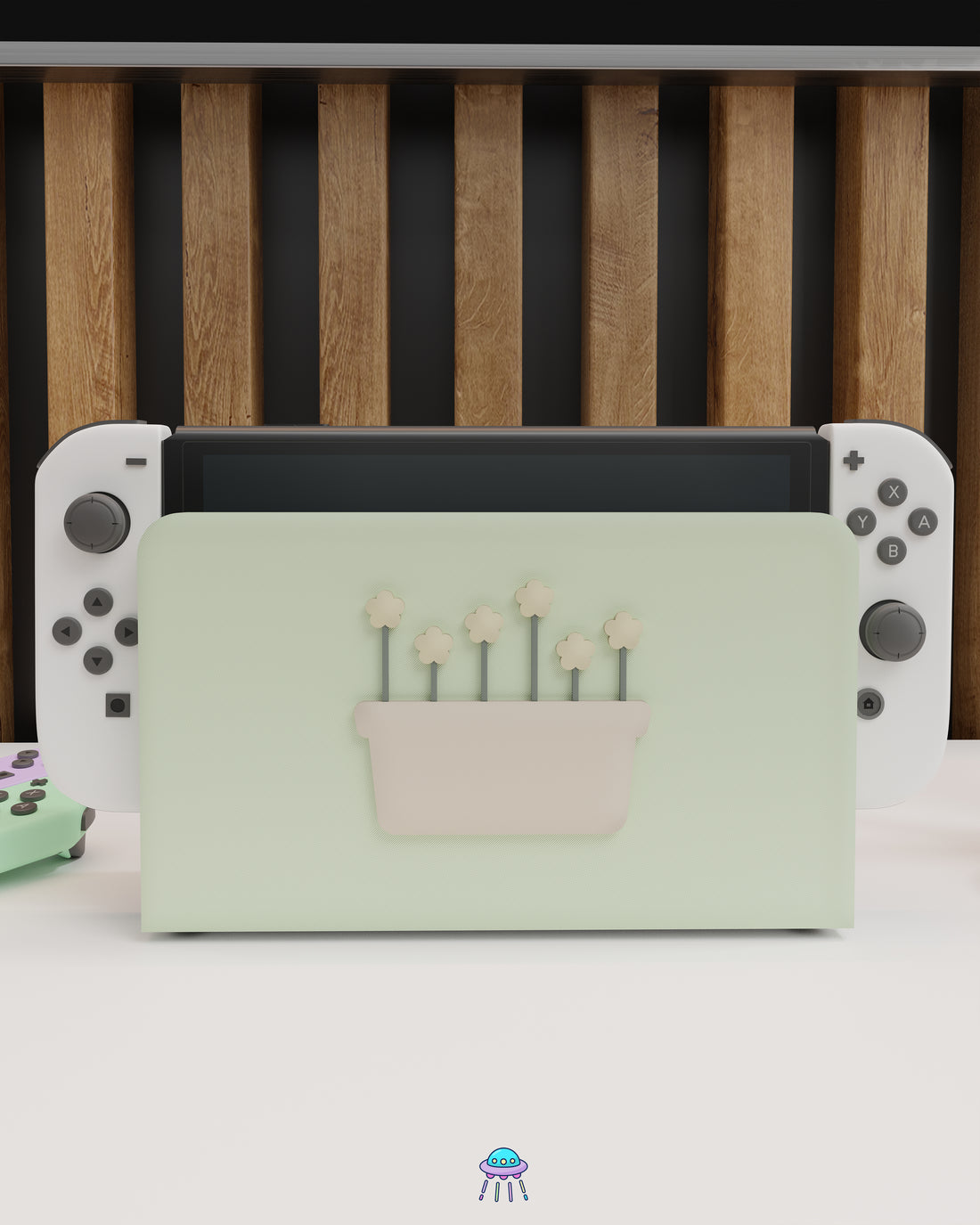 Botanical Basket Dock Cover for Nintendo Switch – Original Faceplate Design