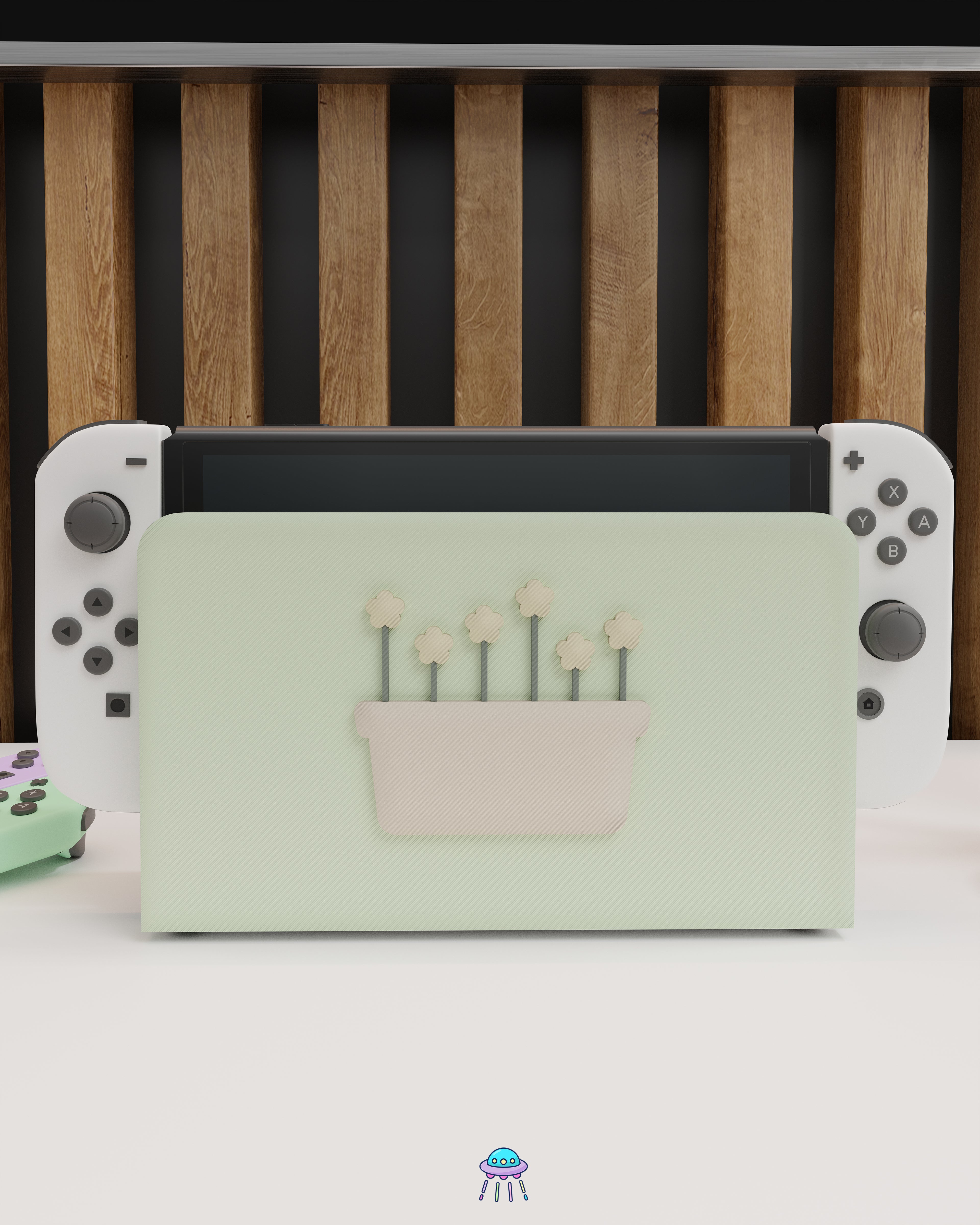 Botanical Basket Dock Cover for Nintendo Switch – Original Faceplate Design