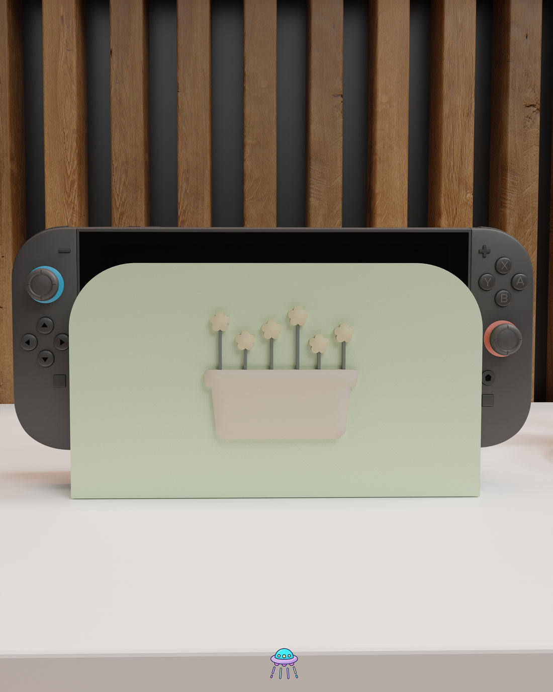 Botanical Basket Dock Cover for Nintendo Switch 2 – Original Faceplate Design