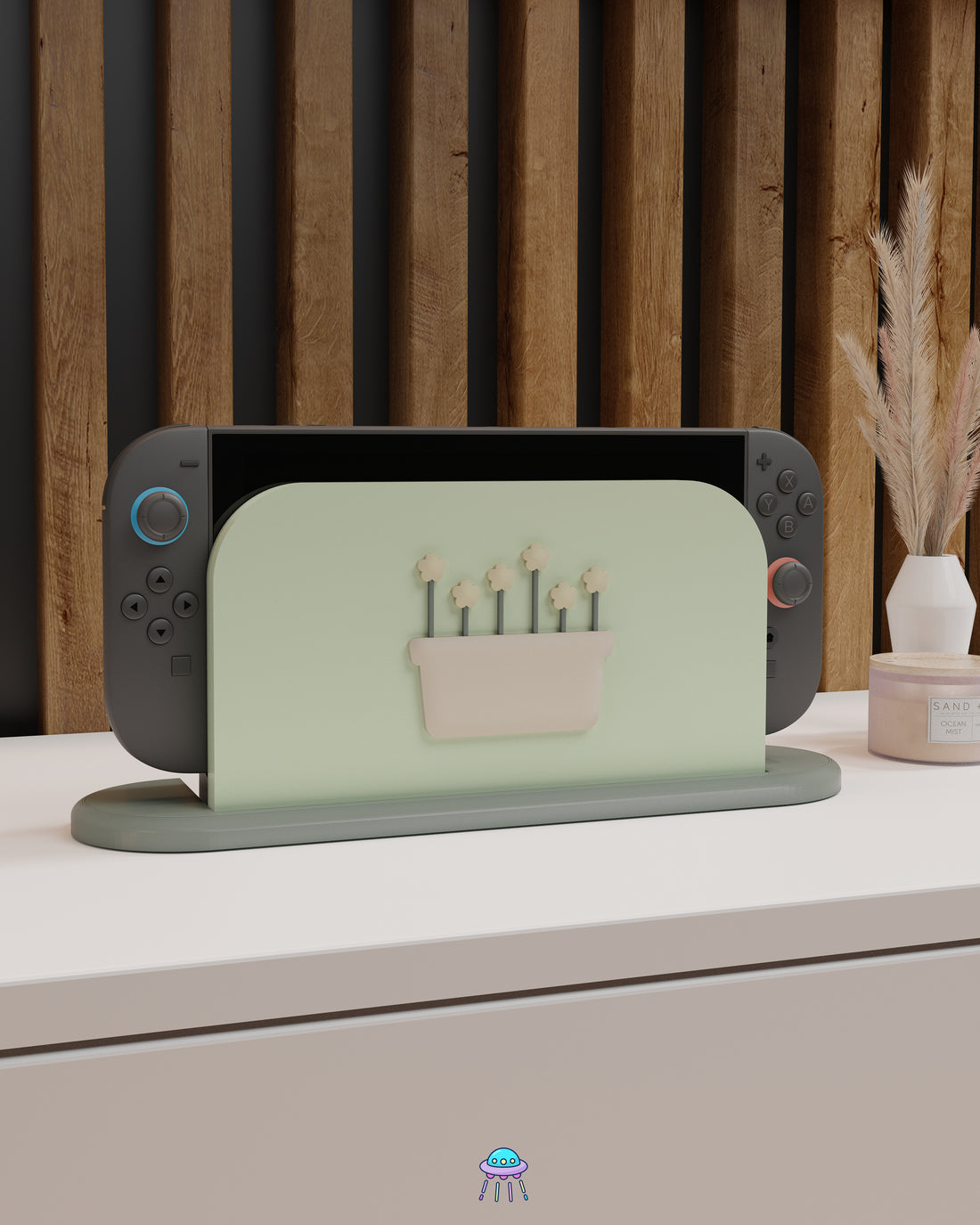 Botanical Basket Dock Cover for Nintendo Switch 2 – Original Faceplate Design