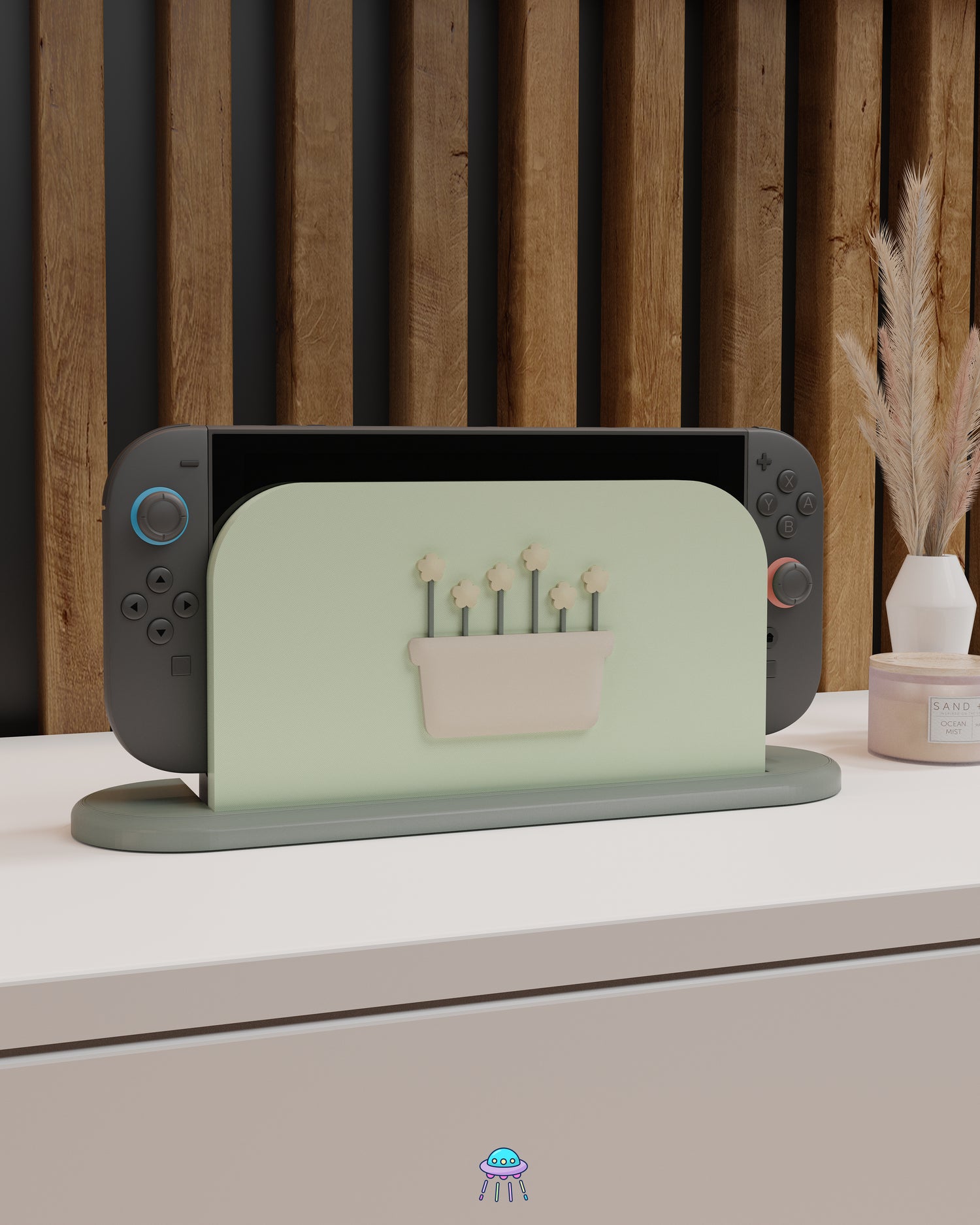 Botanical Basket Dock Cover for Nintendo Switch 2 – Original Faceplate Design