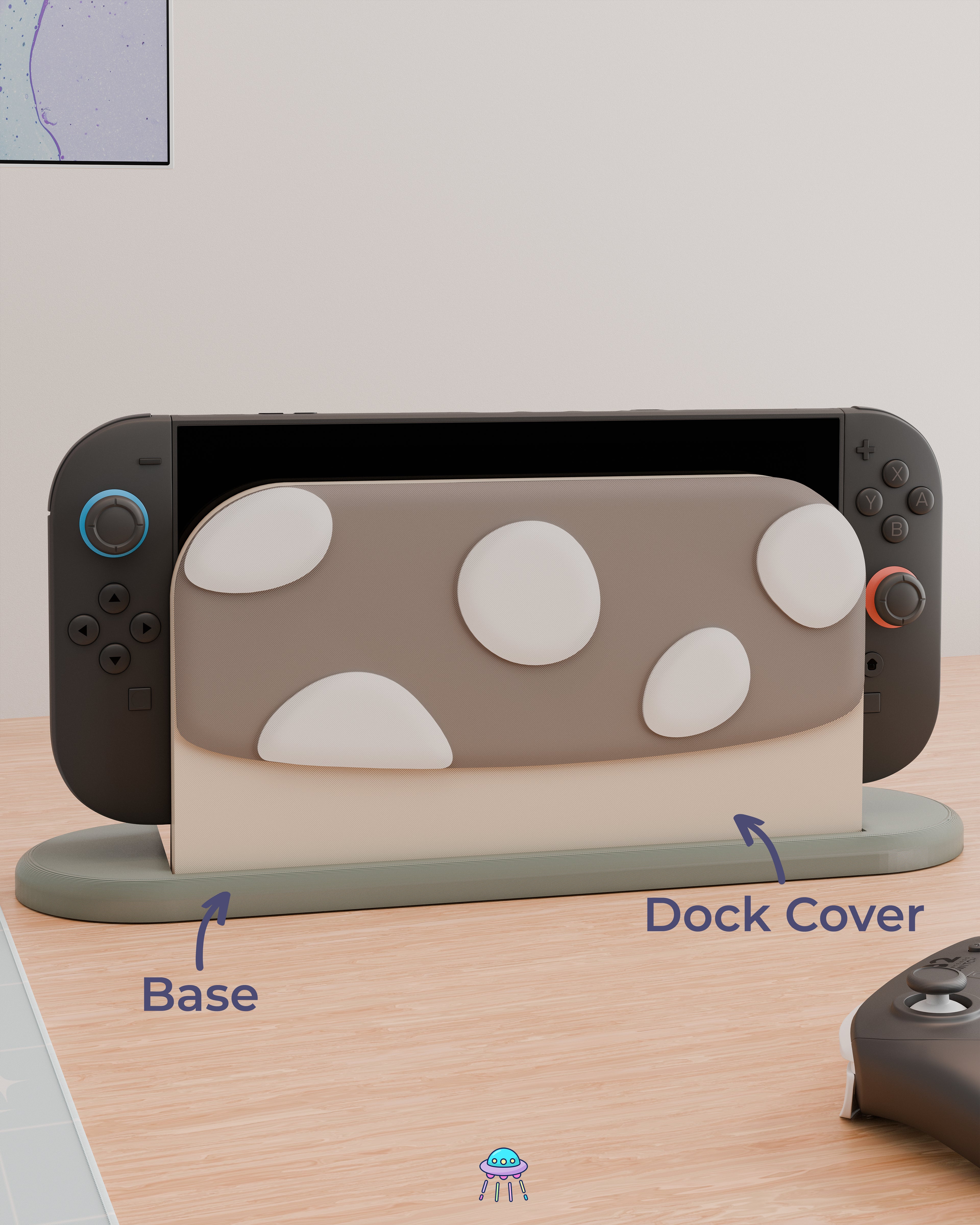 Chonky Shroom Dock Cover for Nintendo Switch 2 – Original Faceplate Design