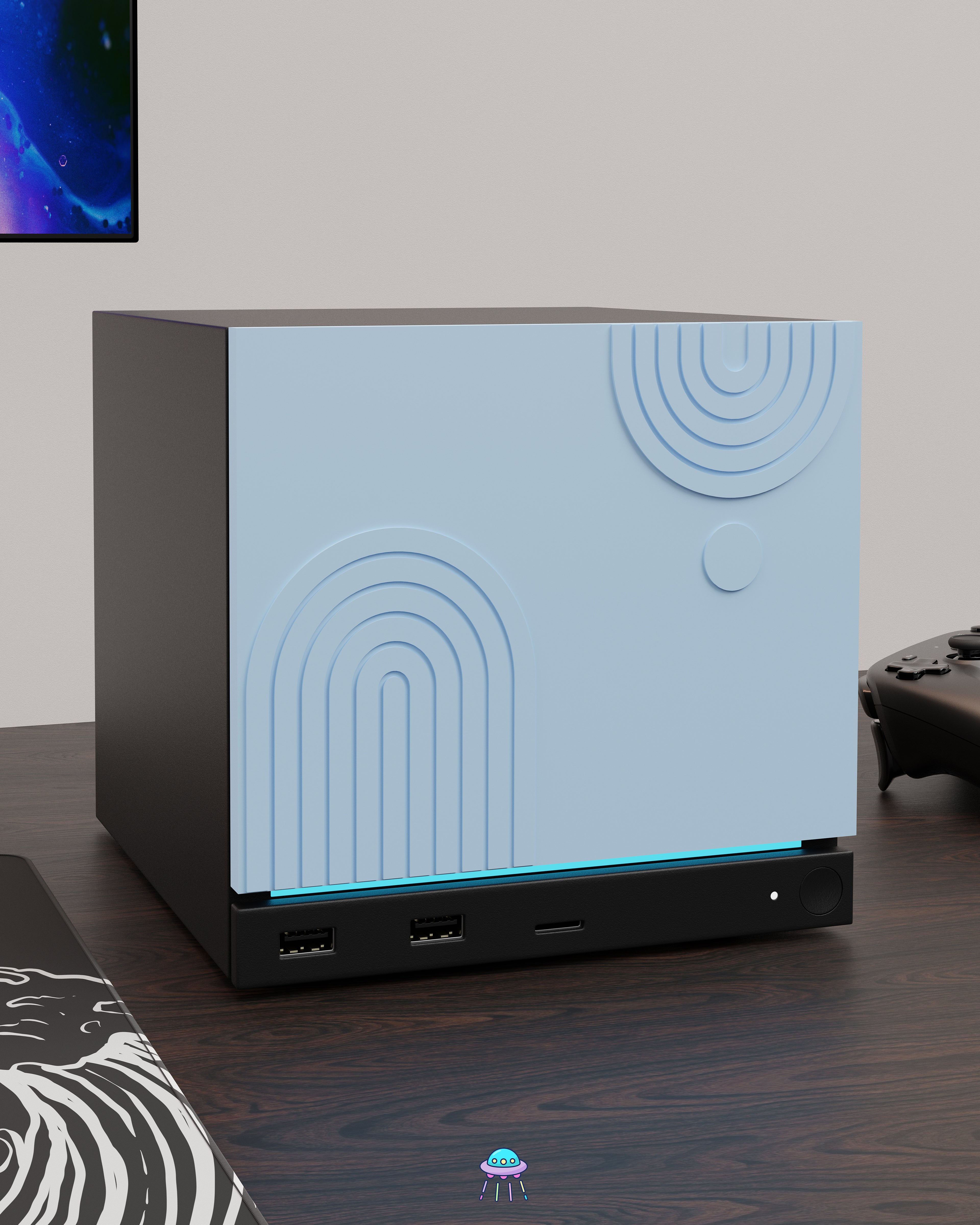 Abstract Valve Steam Machine Faceplate / Face Cover - In Stock